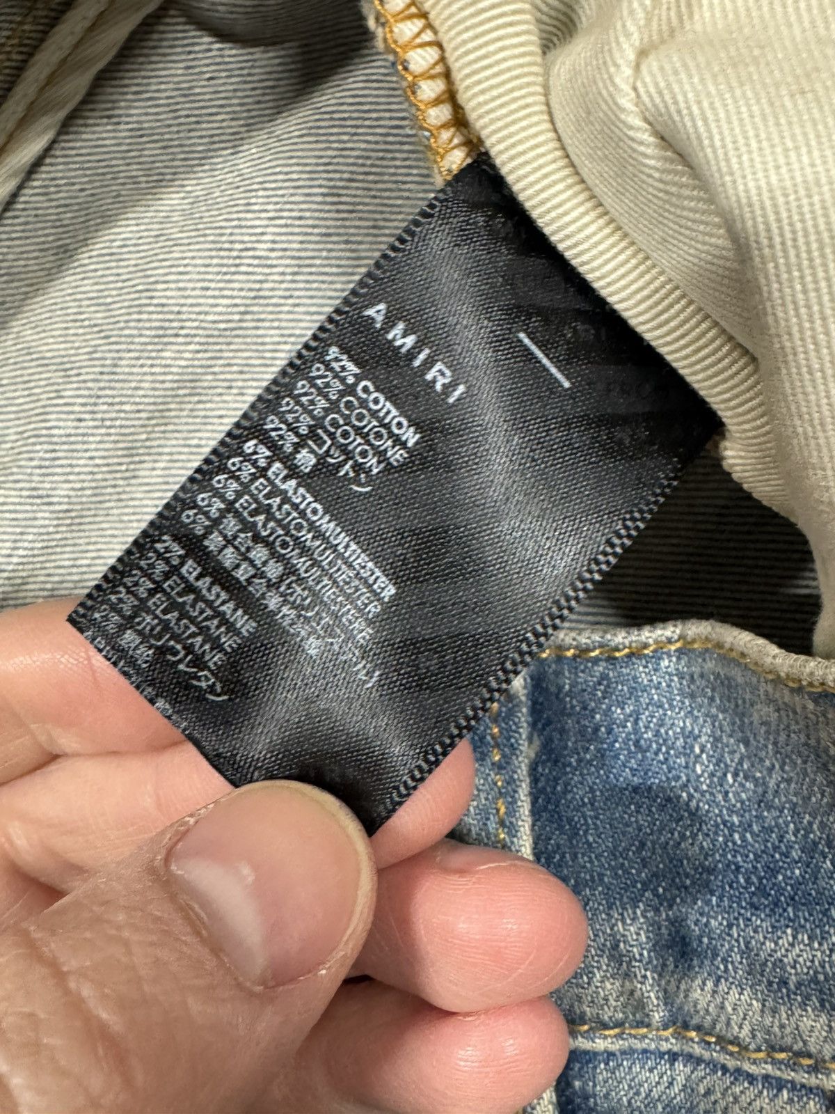 Amiri Amiri Crystal Thrasher Clay Indigo Jeans NEW 2800$ Size US 33 - 7 Thumbnail