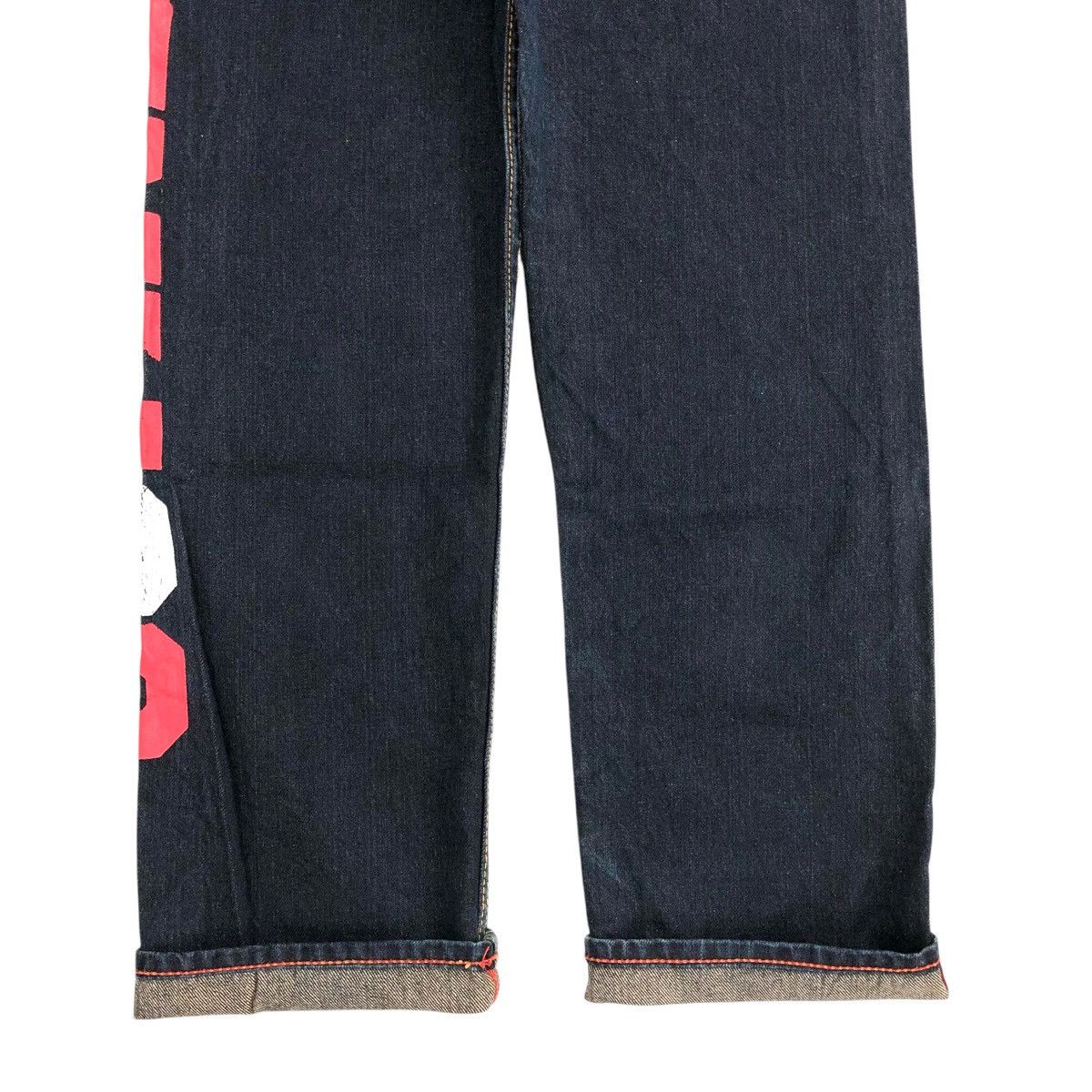 Hysteric Glamour Vintage CoandLu Japan Evisu Style Printed Selvedge Jeans Y2K Size US 27 - 10 Thumbnail