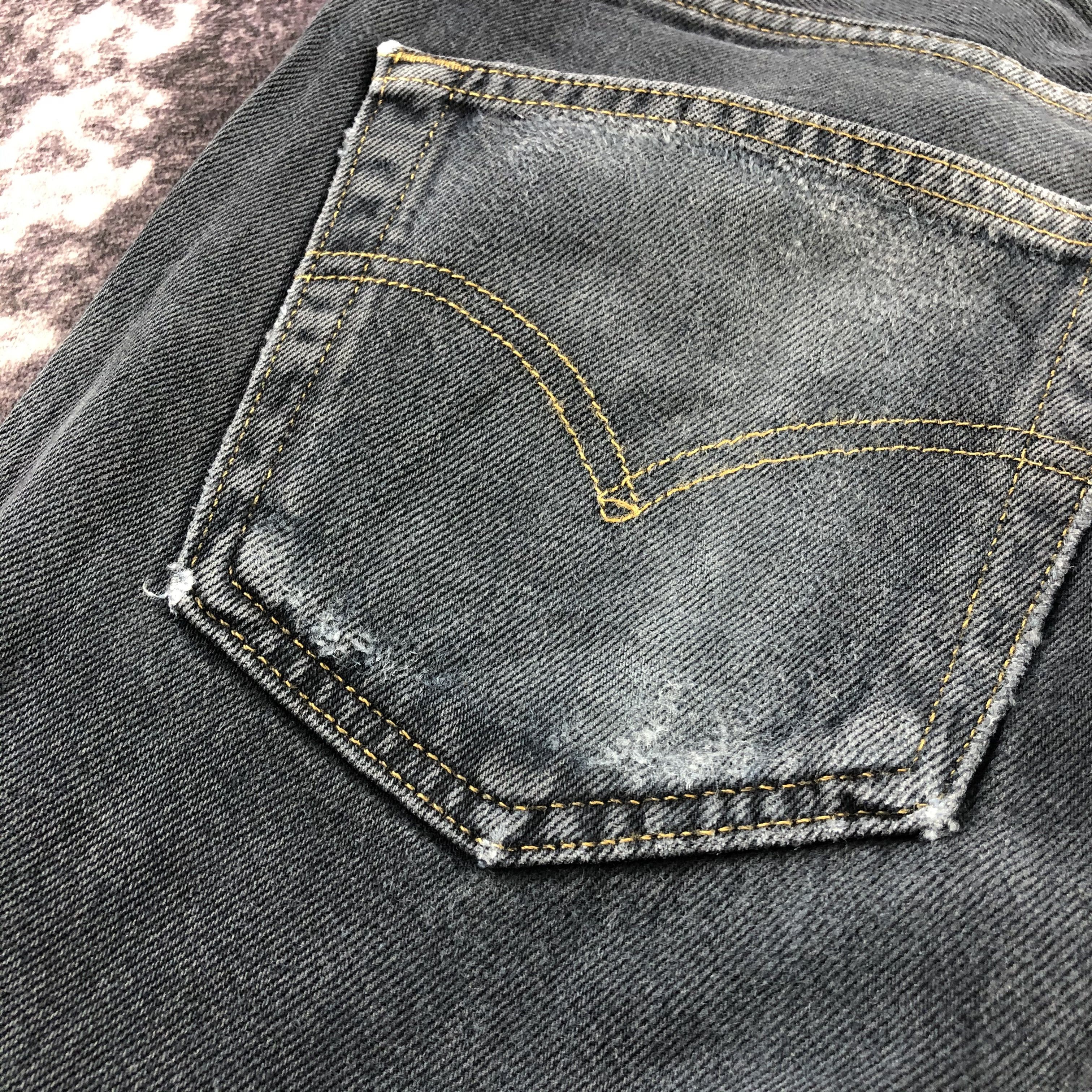 Levi's 90s Vintage Faded Black Levis 501 Jeans-JM3049 Size US 30 / EU 46 - 7 Thumbnail