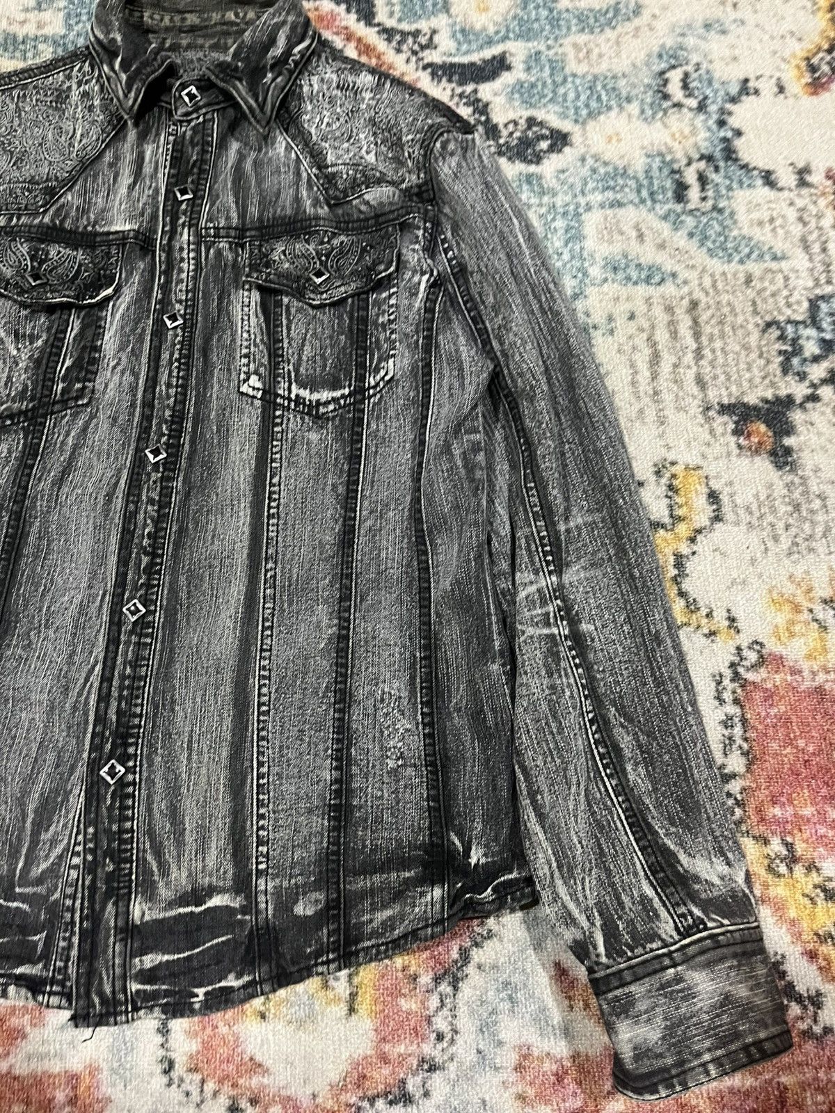 In The Attic Black denim western shirt Size US M / EU 48-50 / 2 - 4 Thumbnail