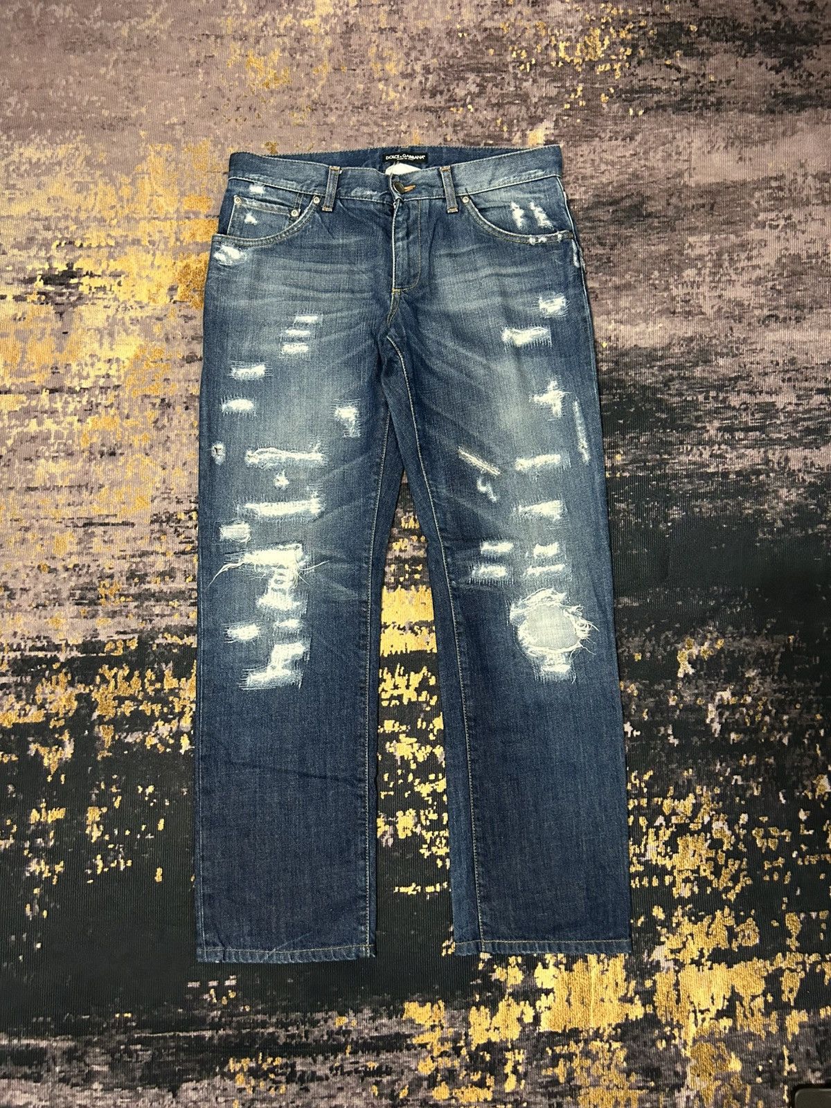 Dolce & Gabbana Dolce & Gabbana Distressed Jeans Size US 33 - 1 Thumbnail