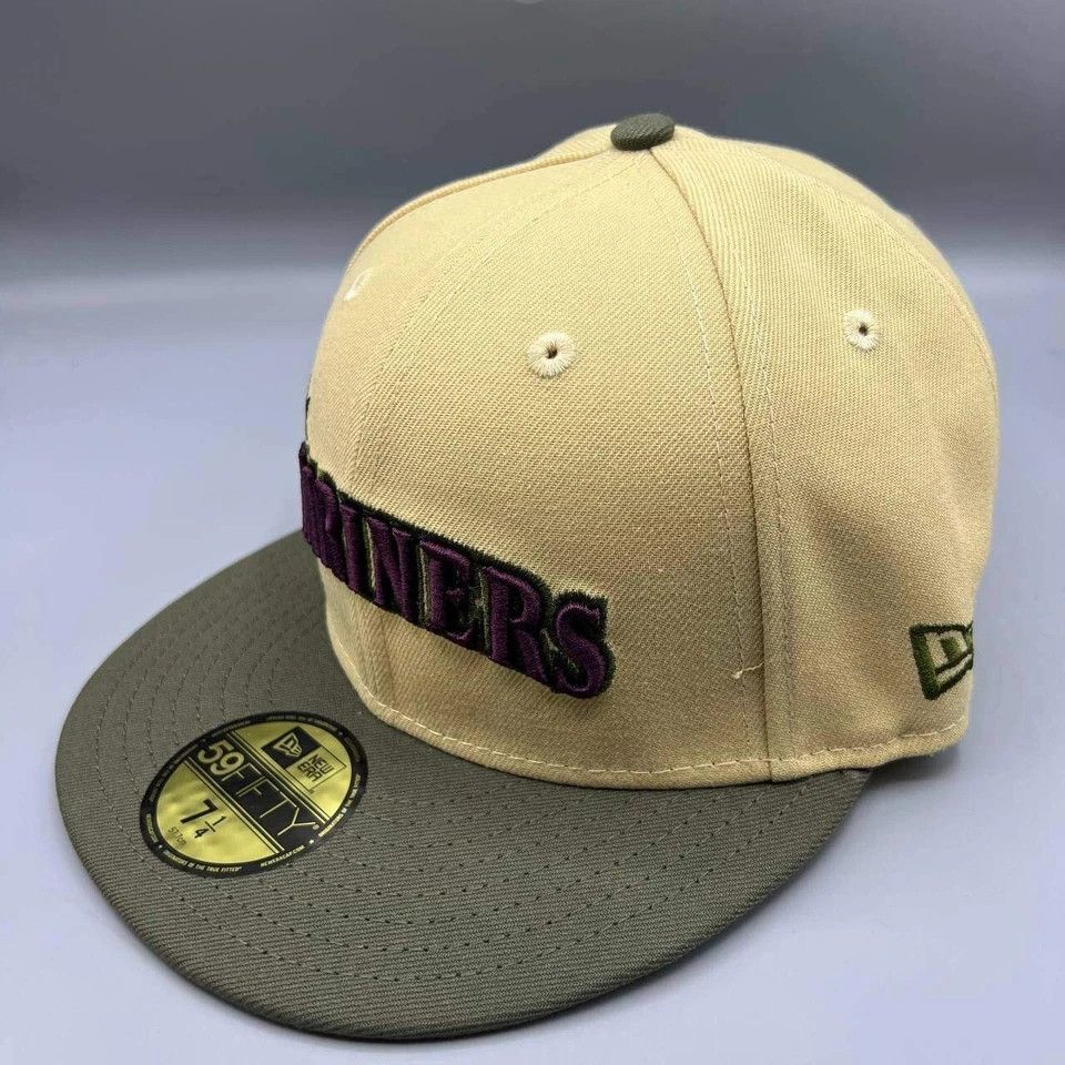 New Era Seattle Mariners Hat Men 7 1/4 59Fifty New Era Snap Back Cap Size ONE SIZE - 4 Thumbnail