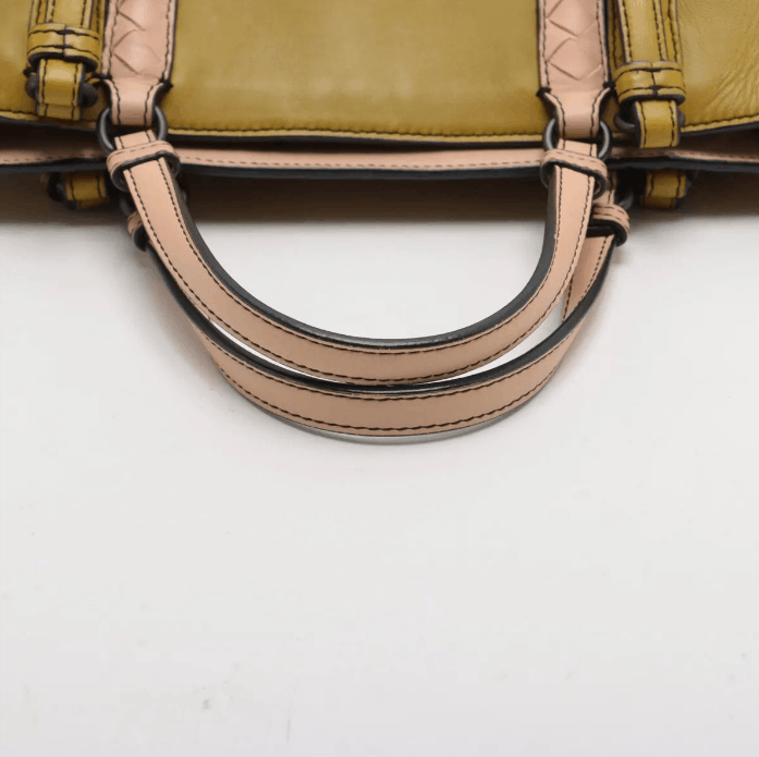 Bottega Veneta Intrecciato Corso Leather Tote Bag Green x Pink Size ONE SIZE - 4 Thumbnail