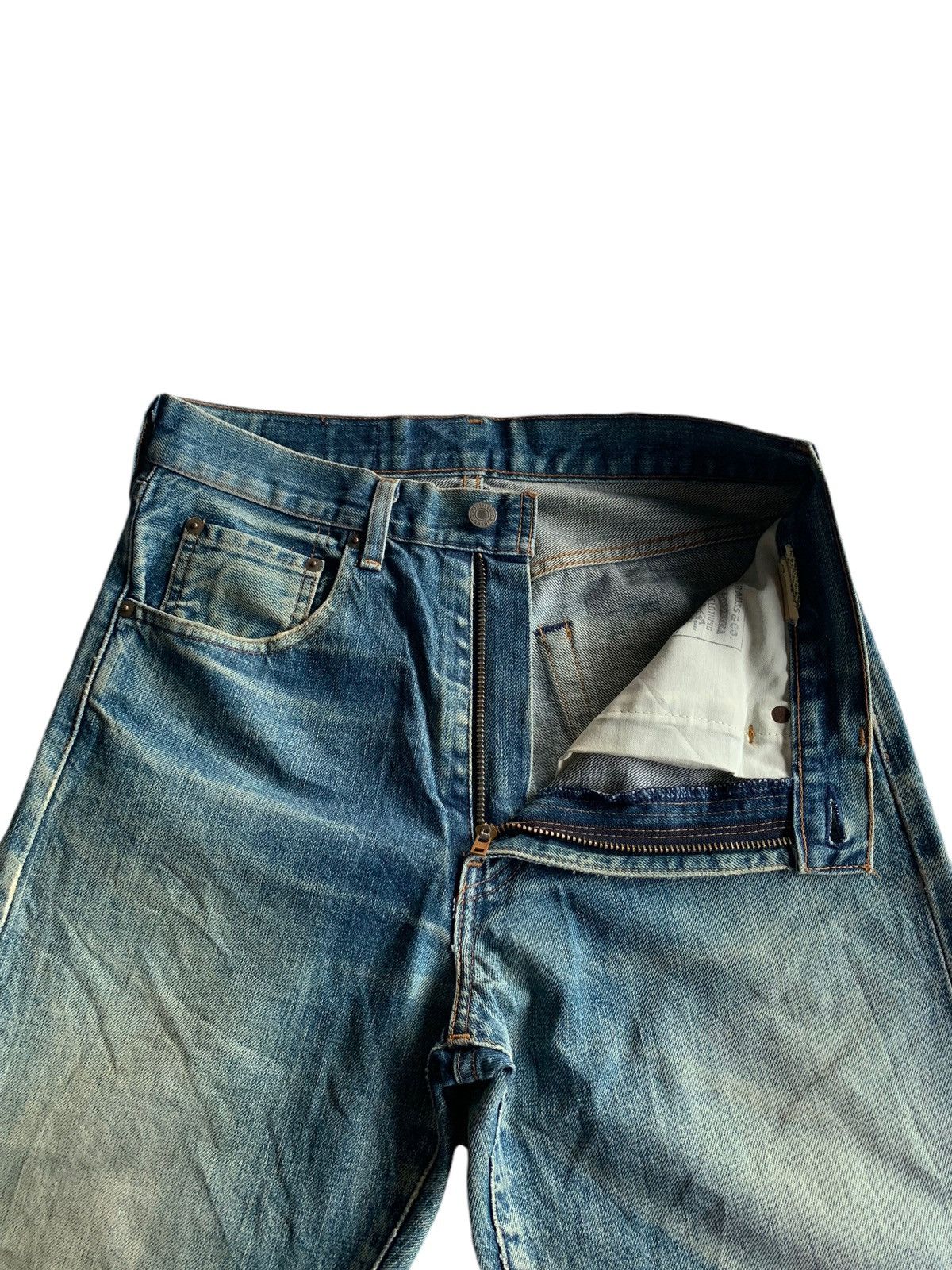 Vintage Levis Big E 502XX Selvedge Distressed Denim