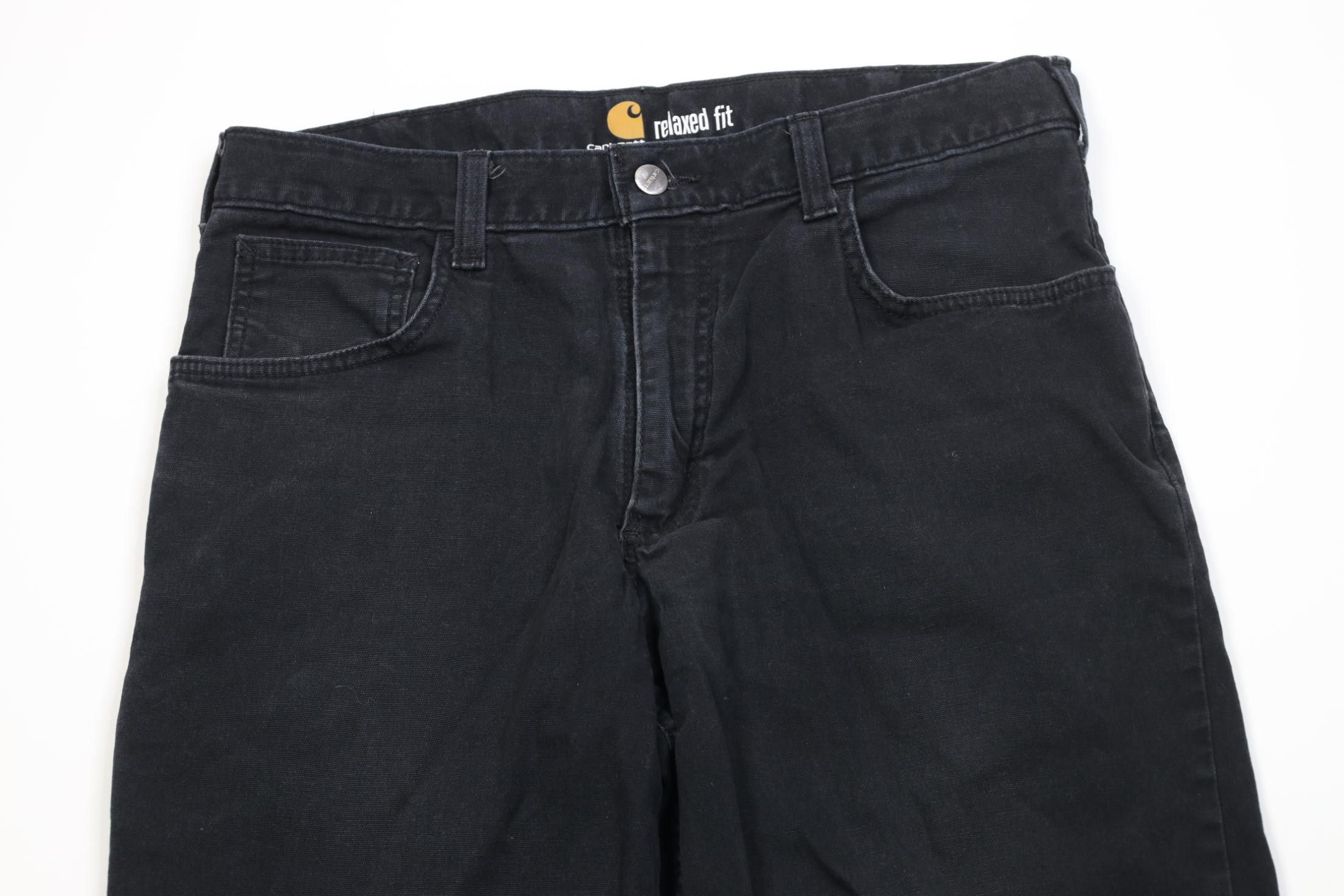 Carhartt Vintage Y2K Carhartt Relaxed Fit Stretch Canvas Pants Black Size US 33 - 2 Thumbnail