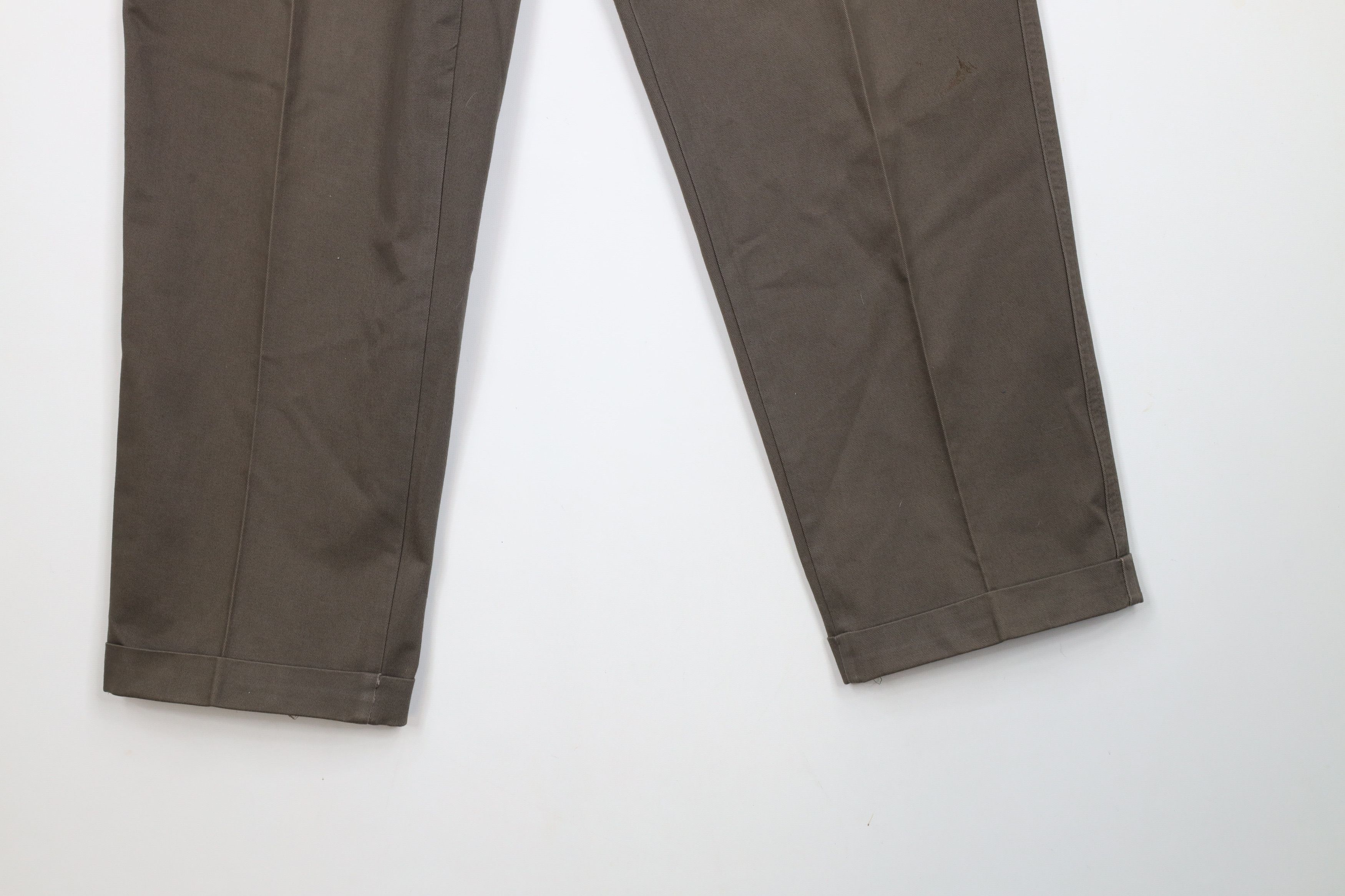 Vintage Vintage 90s Streetwear Pleated Cuffed Chino Pants Cotton Size US 34 / EU 50 - 4 Thumbnail