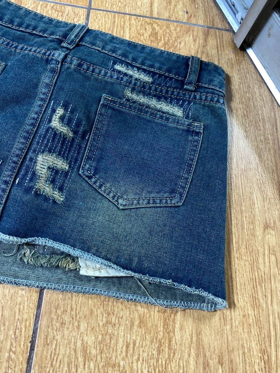 Japanese Brand Vintage Y2K Japanese Zip Retro Mini Skirt 90s Style Size 32" / US 10 / IT 46 - 5 Thumbnail