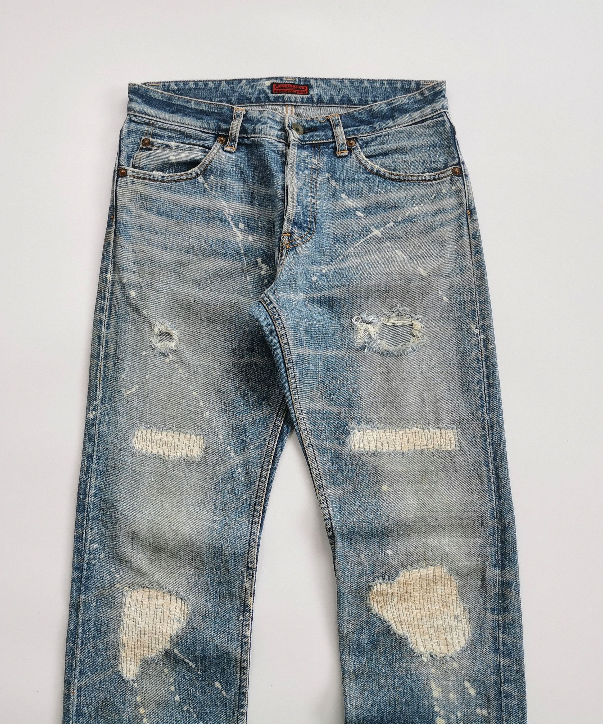 Johnbull vintage johnbull distressed boro denim jeans Size US 30 / EU 46 - 7 Thumbnail