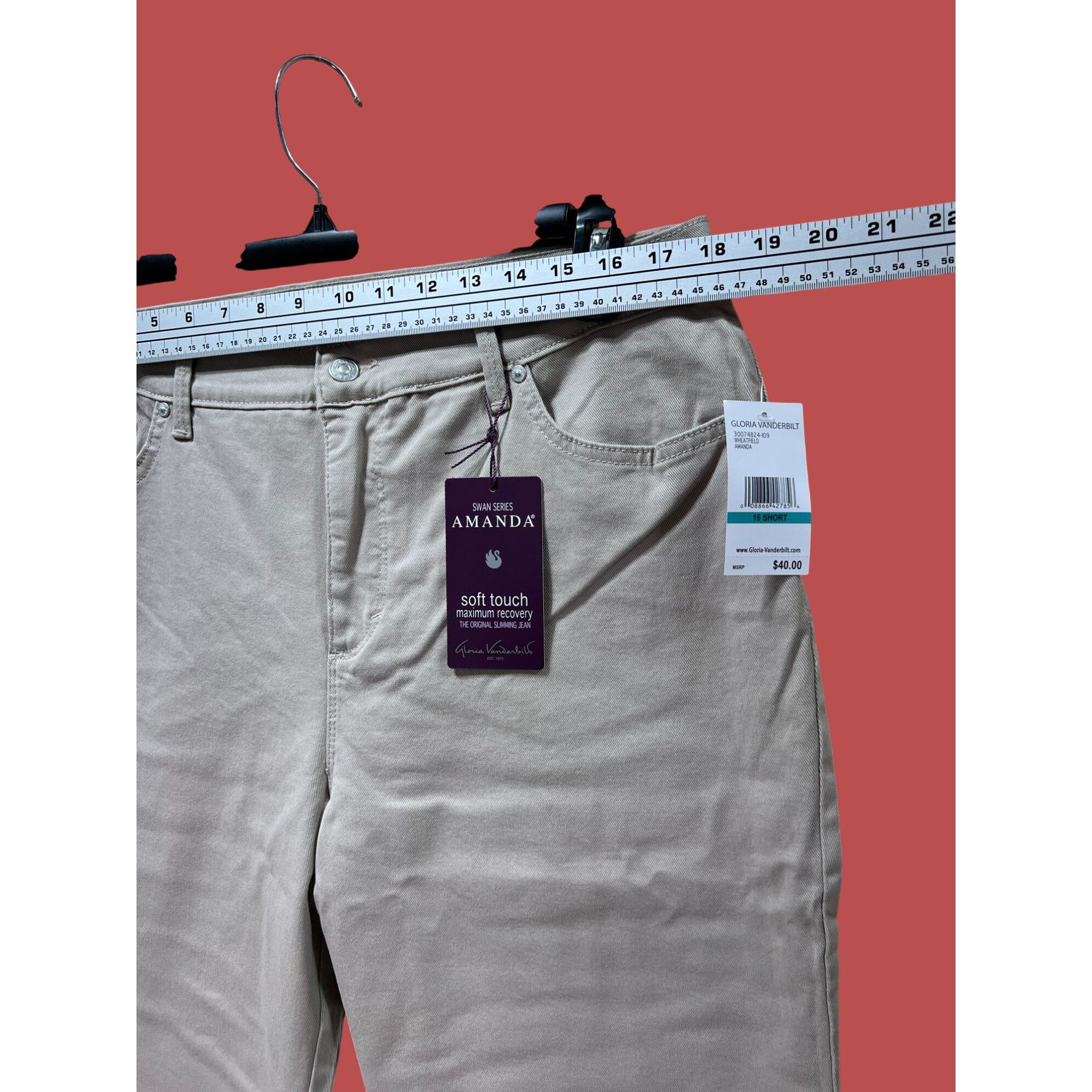 Gloria Vanderbilt Gloria Vanderbilt - Women's Classic High Waist Short Jean - Size 38" / US 16 / IT 52 - 3 Thumbnail