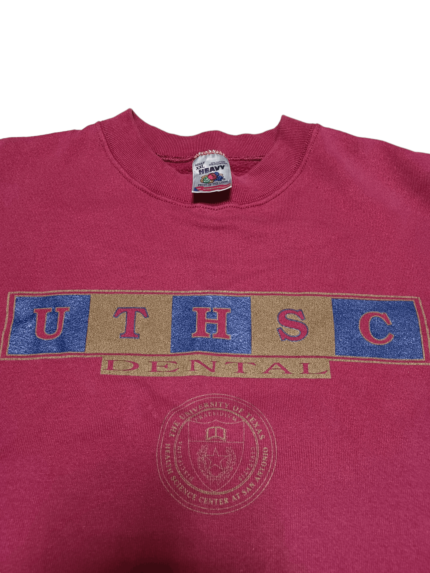 Fruit Of The Loom UNIVERSITY OF TEXAS MADE IN USA FOTL VINTAGE BIGLOGO Size US XXL / EU 58 / 5 - 2 Thumbnail