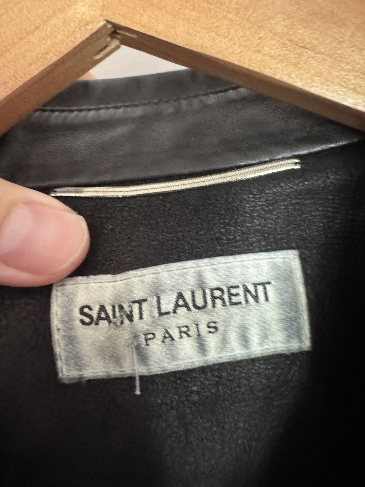 Saint Laurent Paris Fw13 Hedi Leather Shirt Size US M / EU 48-50 / 2 - 2 Thumbnail