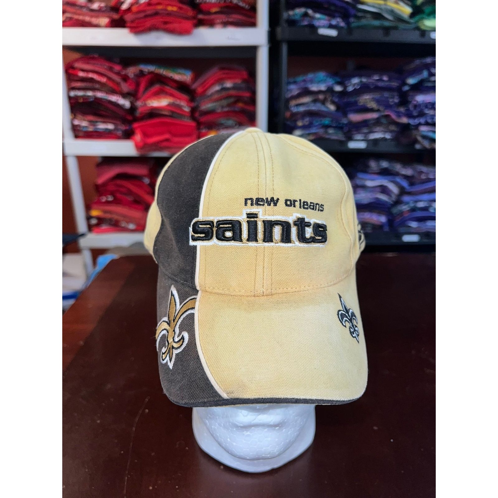 Reebok New Orleans Saints Hat Reebok 2000s NFL Pro Line Cap Stained Size ONE SIZE - 1 Thumbnail