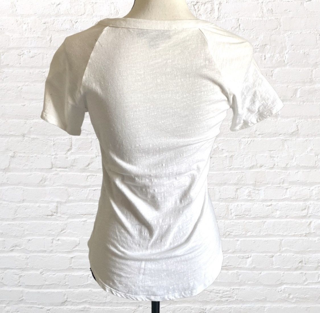 I.N.C INC INTERNATIONAL SEQUIN STAR EMBELLISHED LACE UP TOP SHIRT Size XS / US 0-2 / IT 36-38 - 5 Thumbnail