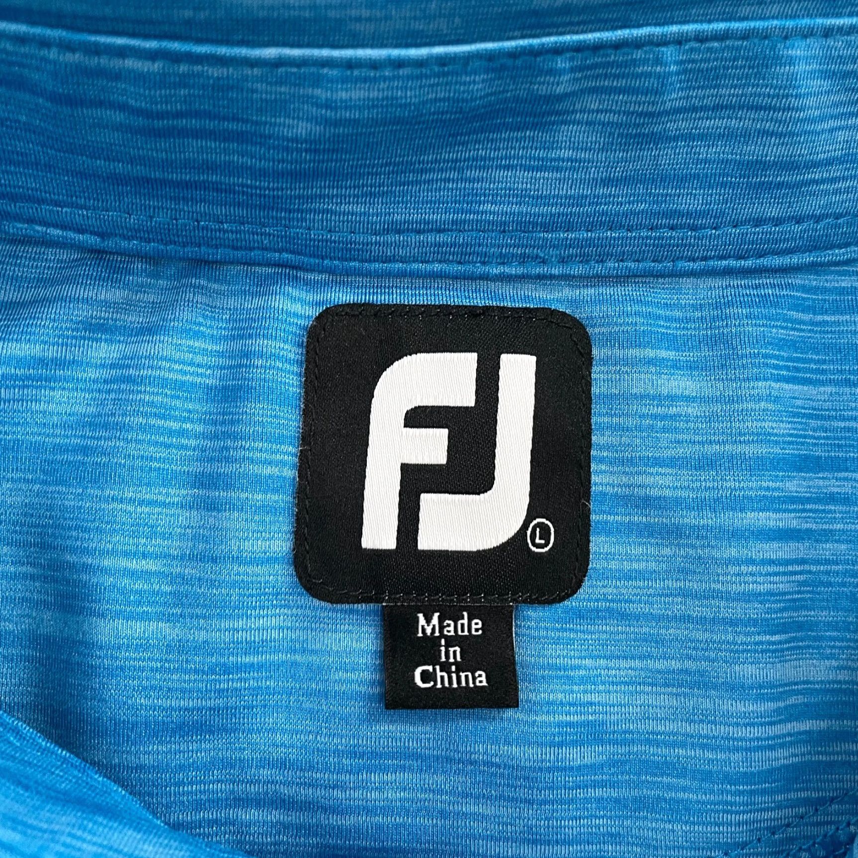 Footjoy FootJoy Polo Tour Issue Golf Mens Shirt Adult L Blue Short Sleeve Button Collared Embroidered Logo Classic Size US L / EU 52-54 / 3 - 7 Thumbnail