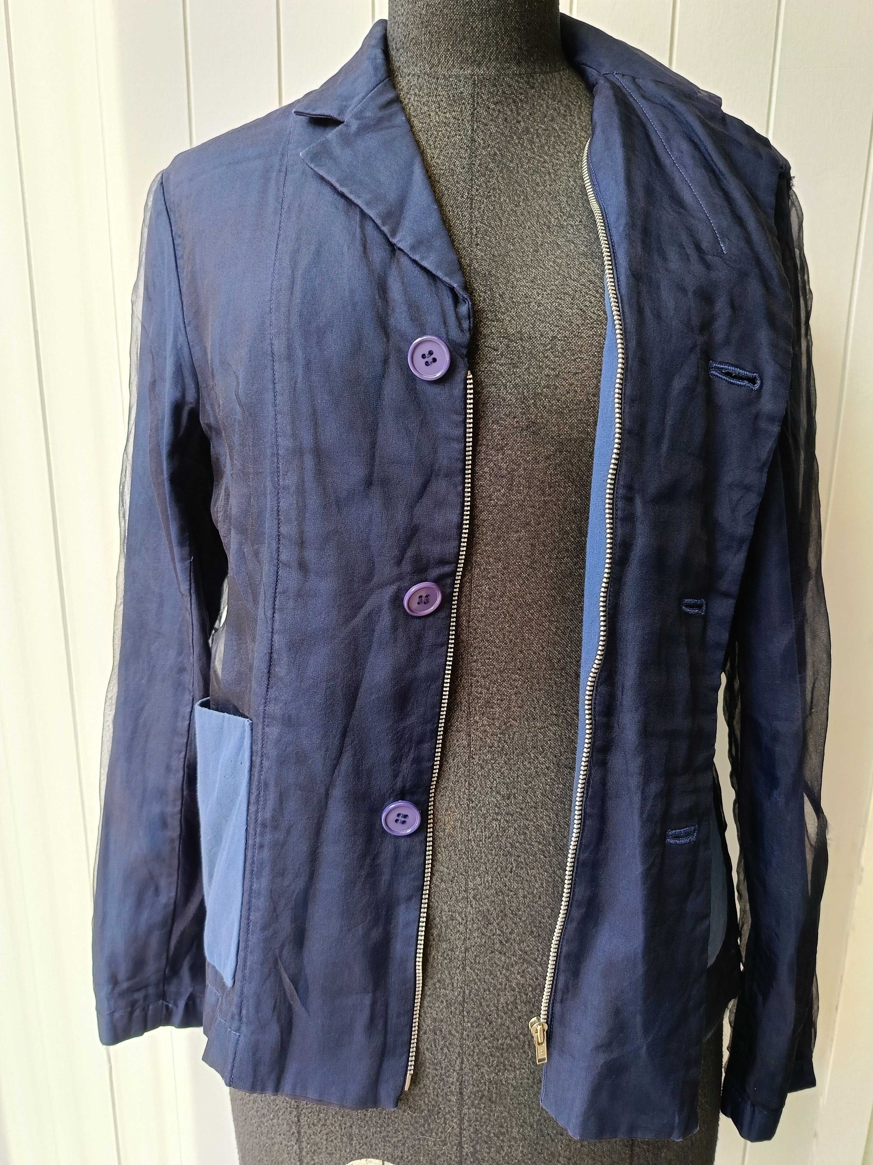 Comme des Garcons × Tricot Comme des Garcons Comme des garcons Tricot Japan AD1999 90s blazer coat jacket Size S / US 4 / IT 40 - 12 Thumbnail