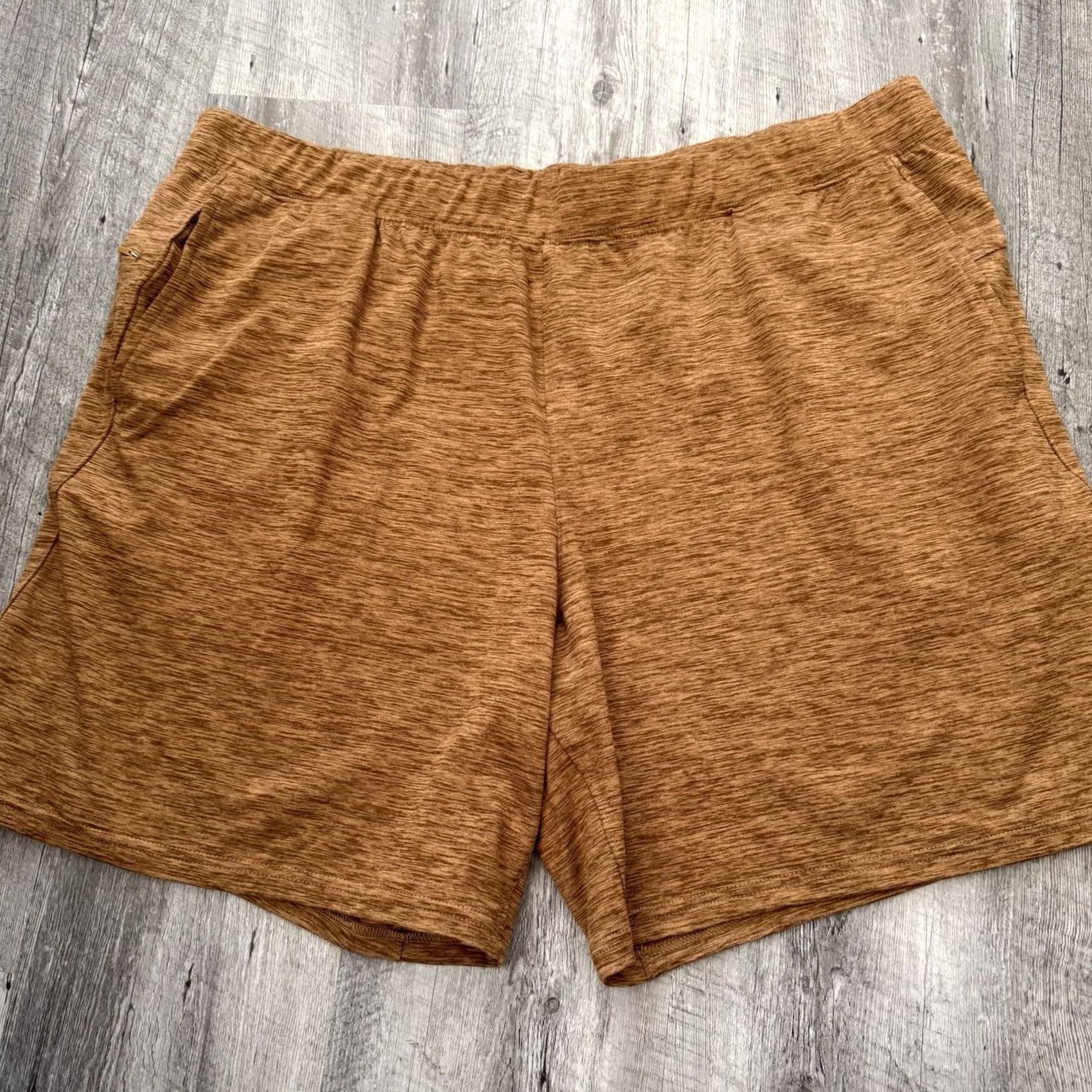 Vintage VRST Jersey 7" Shorts Mens XXL Tobacco Brown Heather Pull On Elastic Waist NEW Size US XXL / EU 58 / 5 - 7 Thumbnail