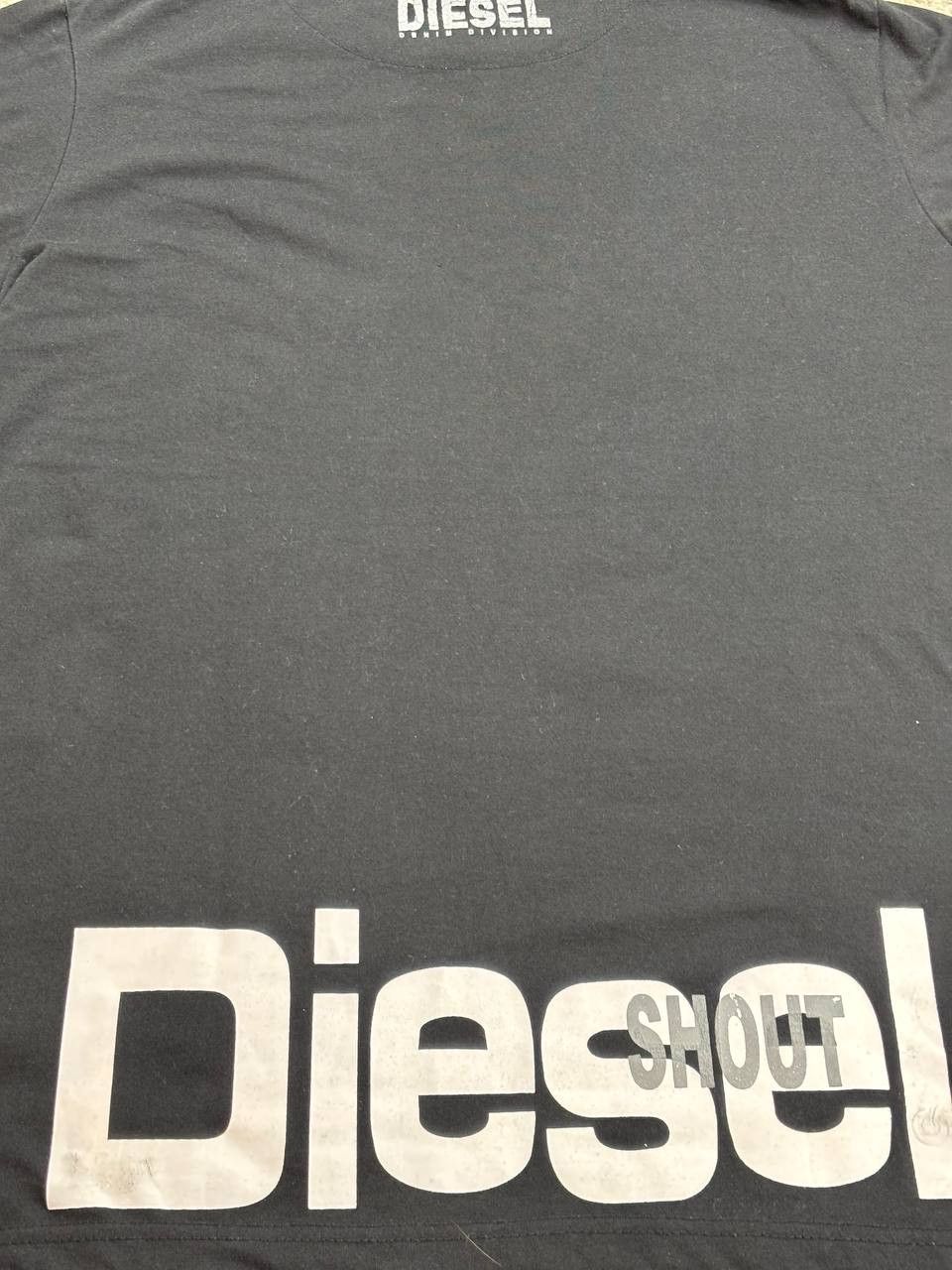 Diesel Diesel Black Graphic Big Logo Tee Shirt "SHOUT" - Size L Size US L / EU 52-54 / 3 - 3 Thumbnail