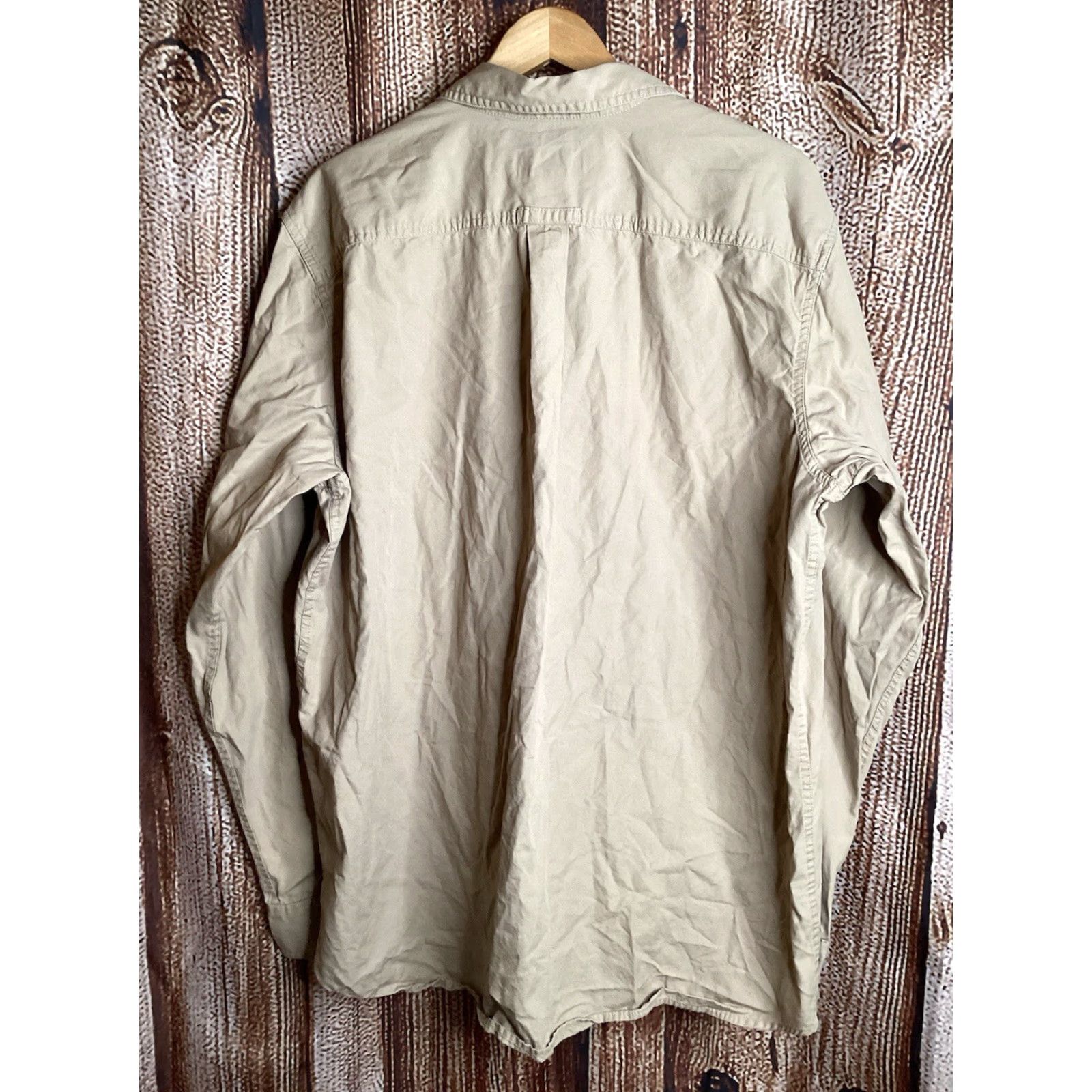 Eddie Bauer VINTAGE Eddie Bauer Men’s XL Tall Cotton Button-Up Tan Long Sleeve Size US XL / EU 56 / 4 - 3 Thumbnail