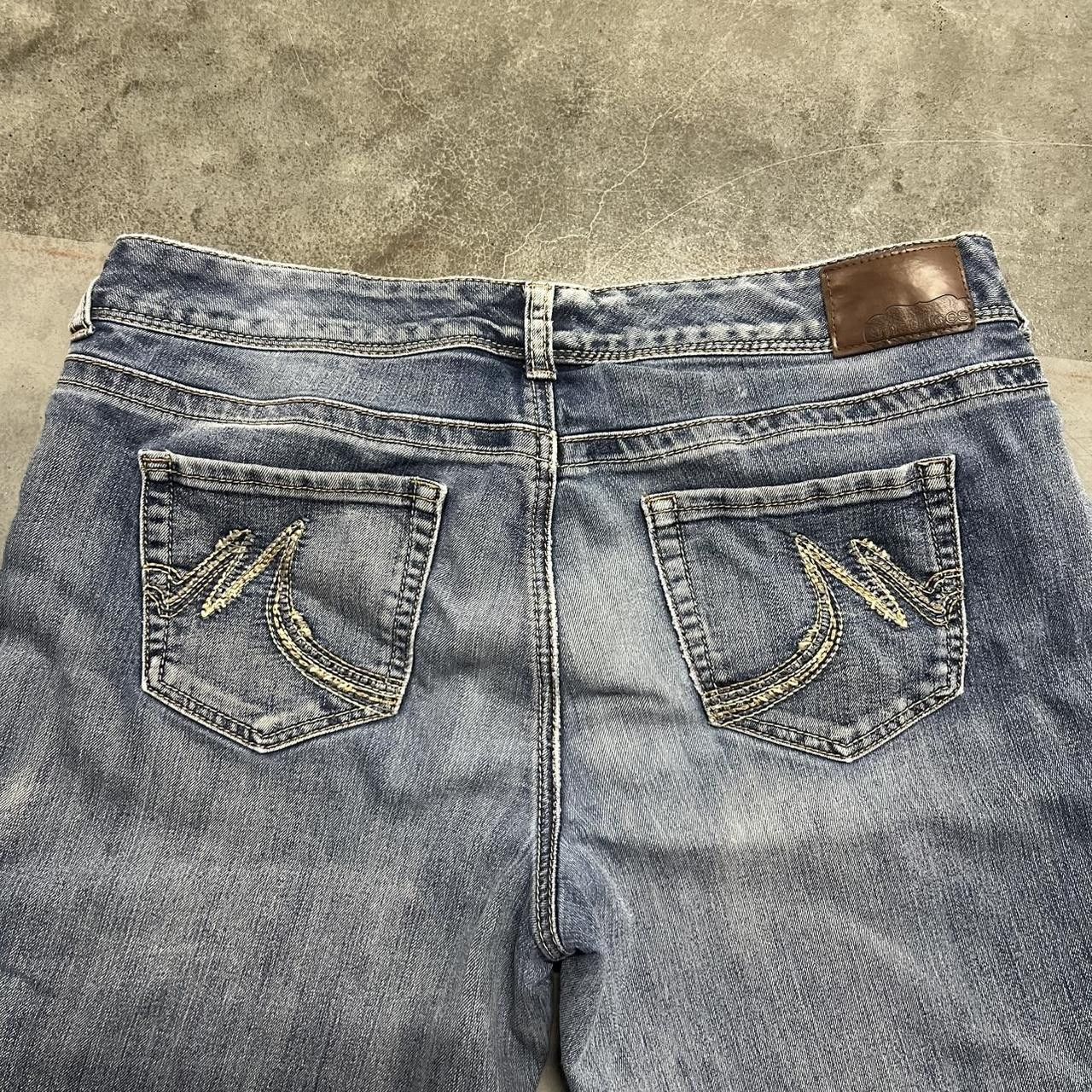 Japanese Brand × Vintage Vintage Y2K Flared Light Blue Wash Stone Washed Denim Jeans! Size US 36 / EU 52 - 7 Thumbnail