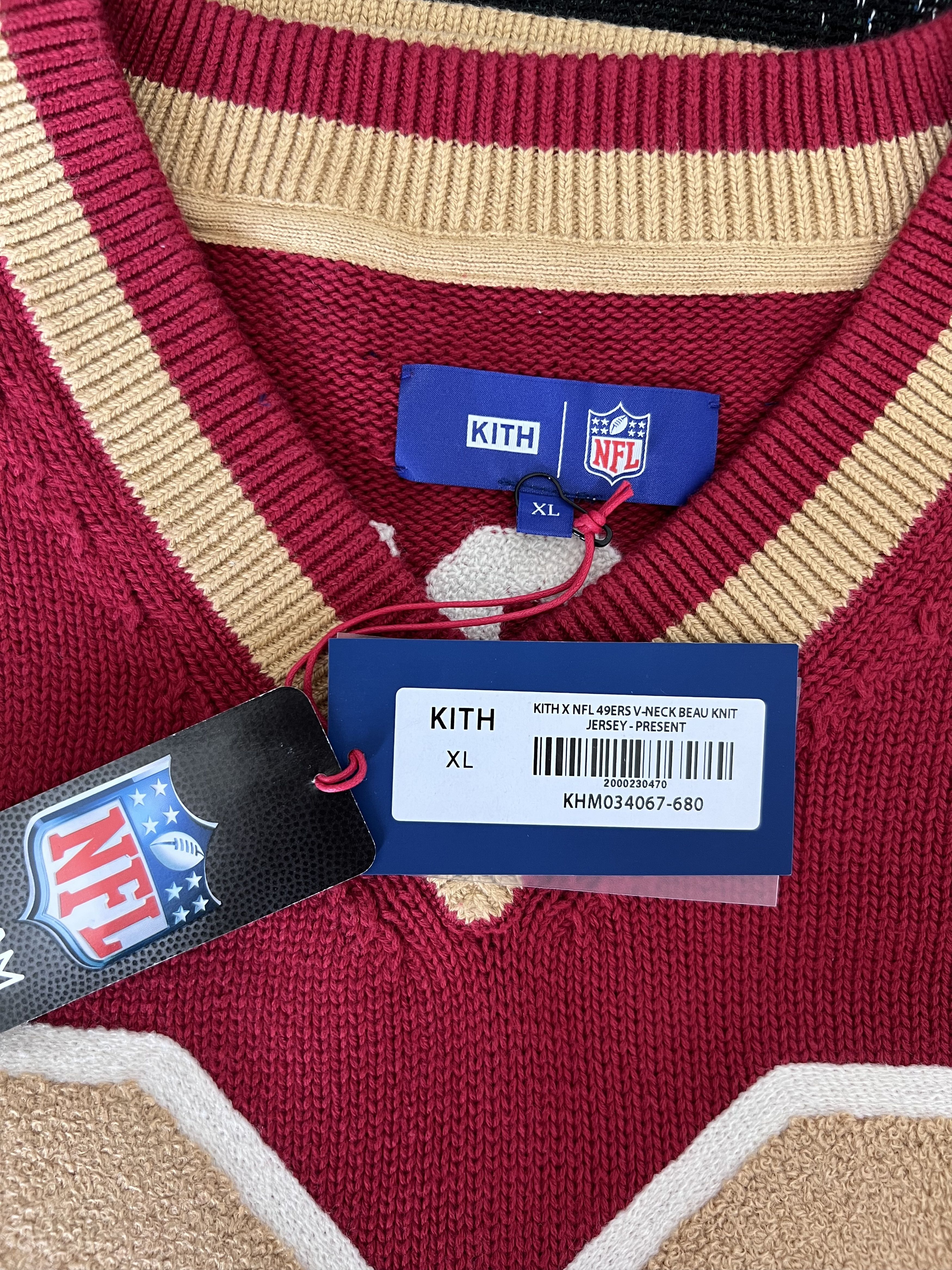 Kith × NFL Kith NFL San Francisco 49ers Jerry Rice Beau Knit Sweater Size US XL / EU 56 / 4 - 10 Thumbnail