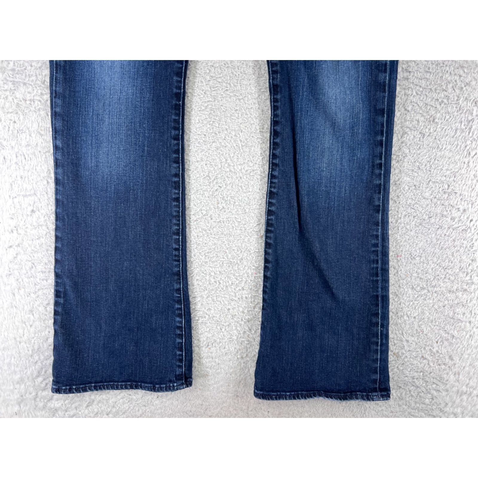 Vintage Rock & Republic Jeans Womens 8 Blue Denim Flared 5-Pocket Regular Stretch Cotton Blend Rock Pattern Vintage: No Size 30" / US 8 / IT 44 - 5 Thumbnail