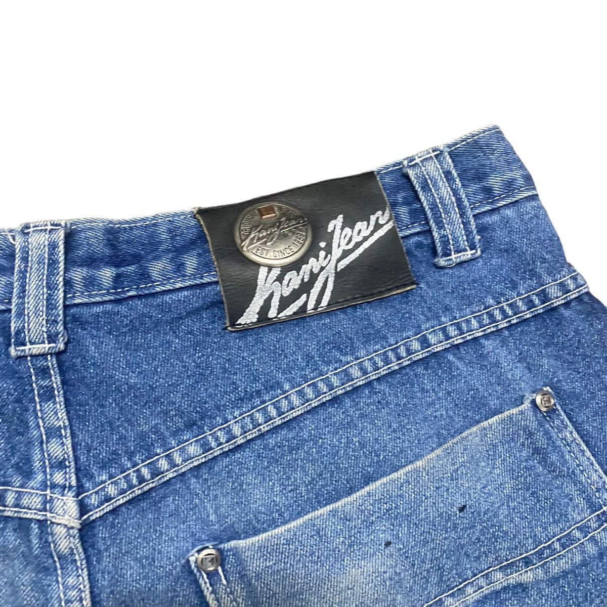 Karl Kani Vintage Kani Denim Carpenter Baggy Pants Size US 33 - 15 Thumbnail