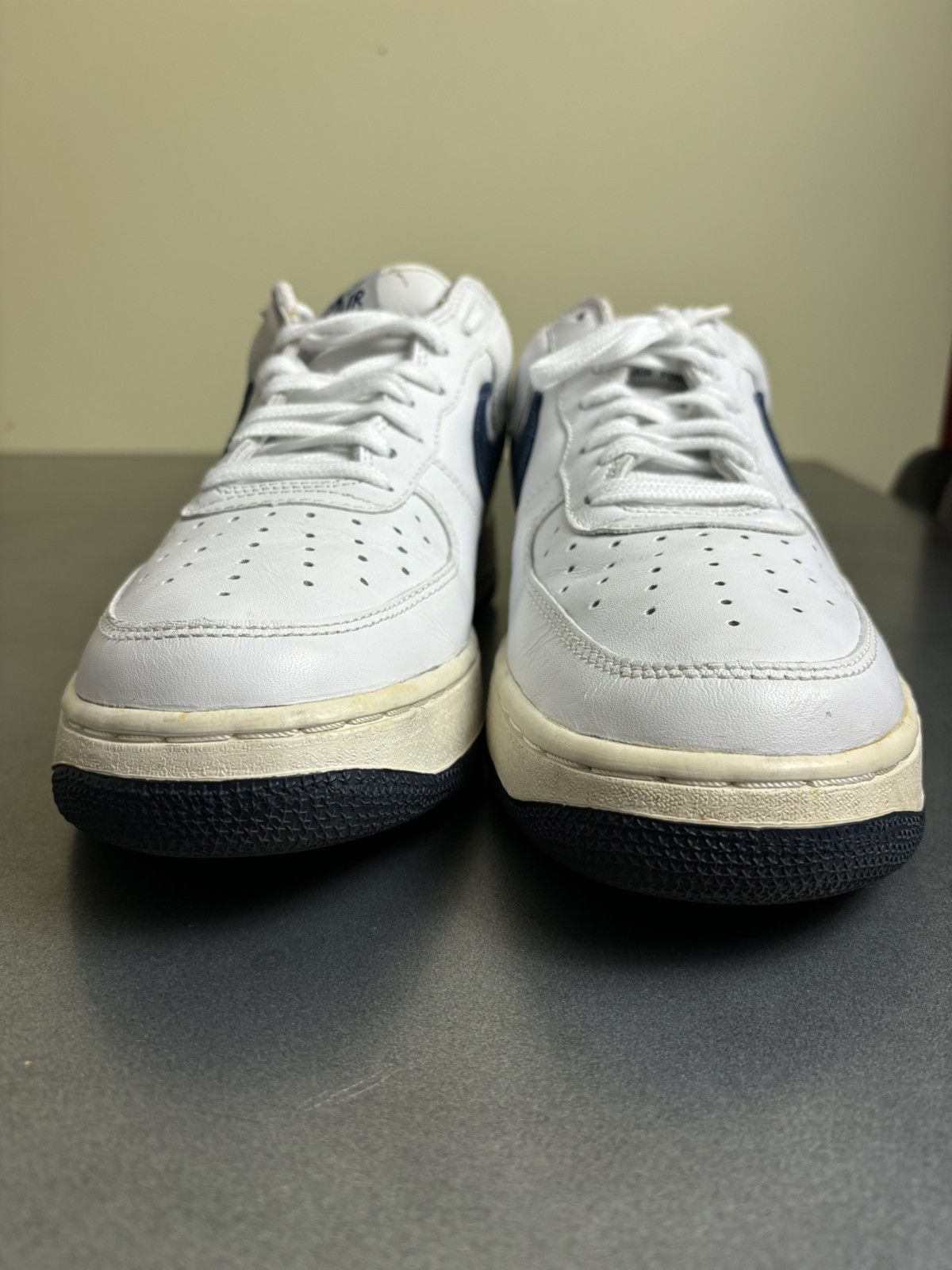 Nike × Vintage 2002 Nike Air Force 1 Denim 2000s Vintage AF1 Jeans White 10 Size US 10.5 / EU 43-44 - 9 Thumbnail