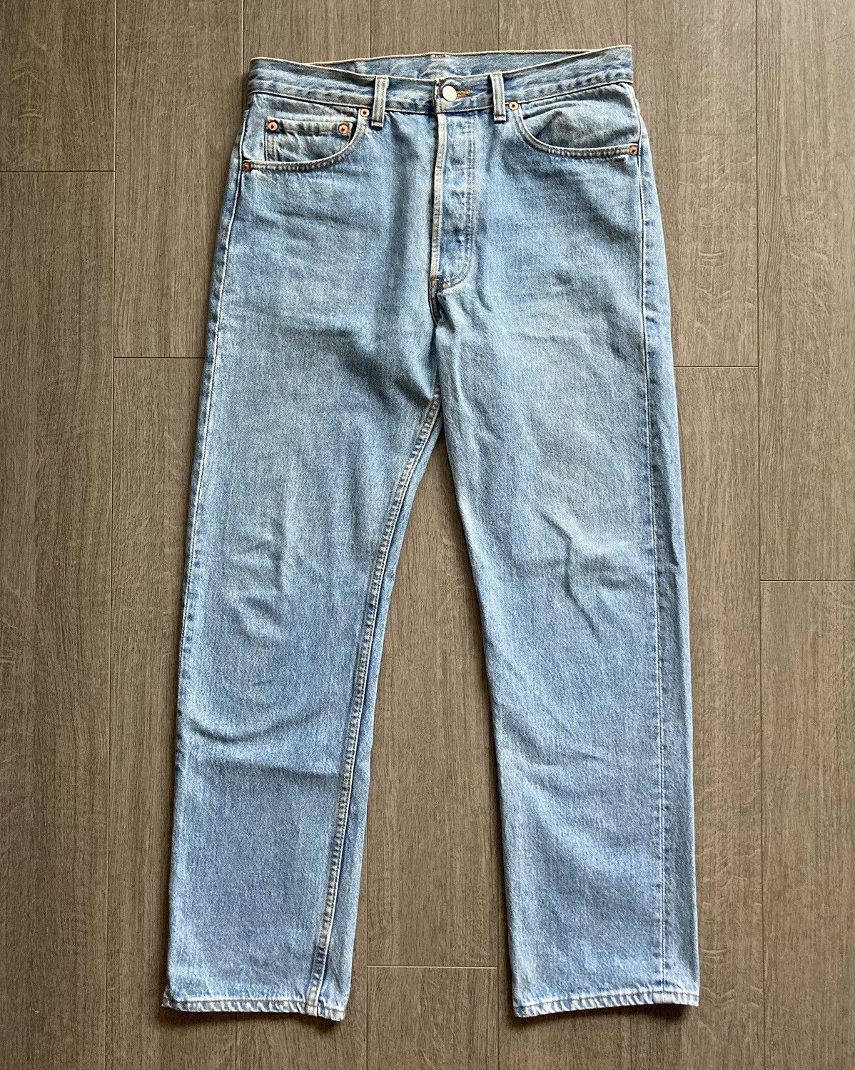 Image of Levis x Vintage 90's Levi’S 501 Jeans Made In Usa in Blue, Men's (Size 33)