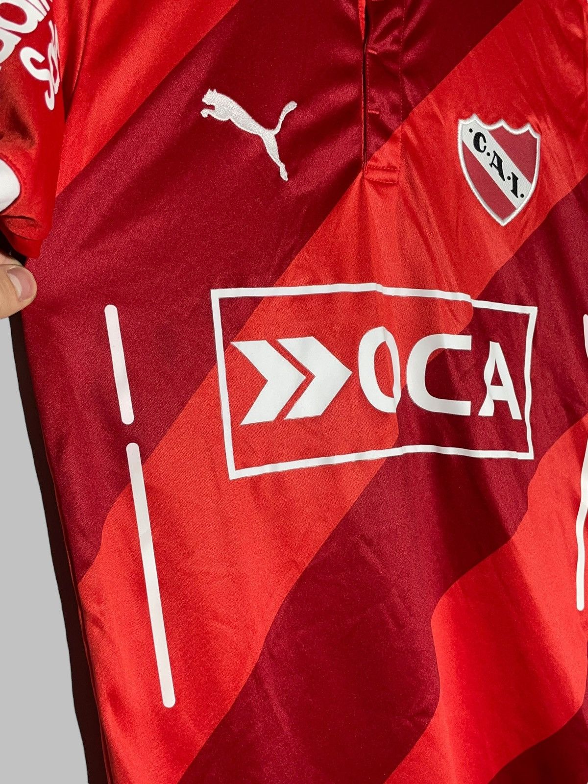 Puma Independiente Puma 2015/16 Home Football Shirt Soccer Jersey Size US S / EU 44-46 / 1 - 7 Thumbnail