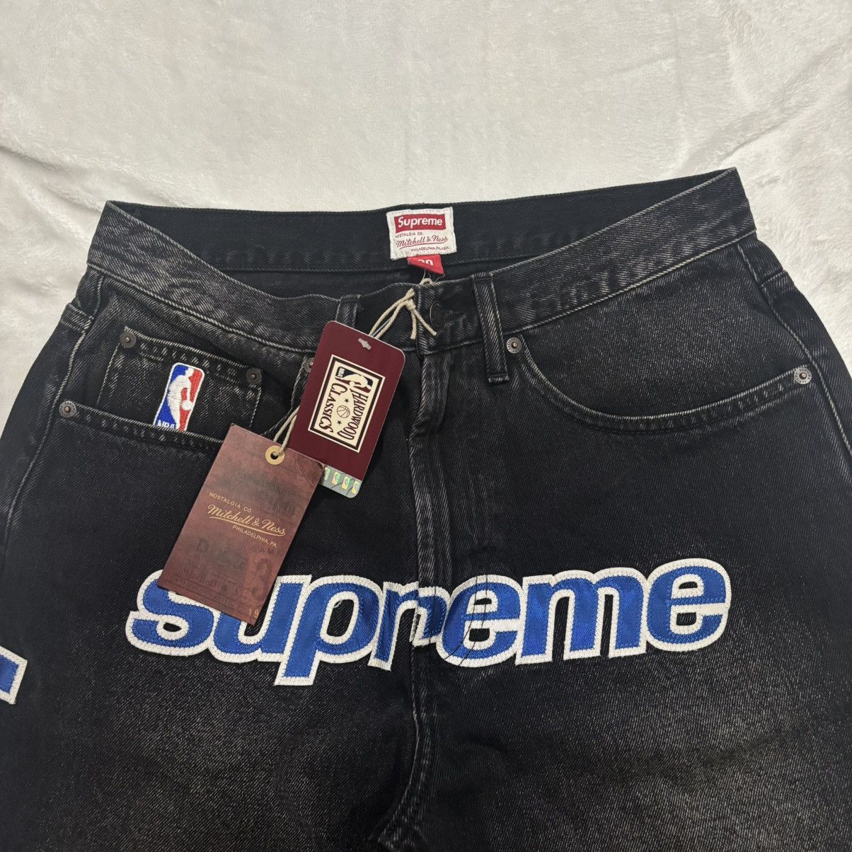 Mitchell & Ness × Supreme Supreme/Mitchell & Ness Washington Bullets Baggy Denim Short Size US 30 / EU 46 - 6 Thumbnail
