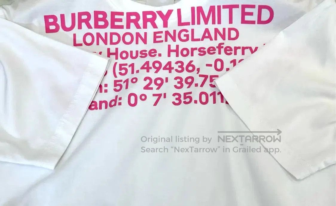 Burberry Burberry Women's White Printed Cotton T-shirt. Size XXS / US 00 / IT 34 - 6 Thumbnail