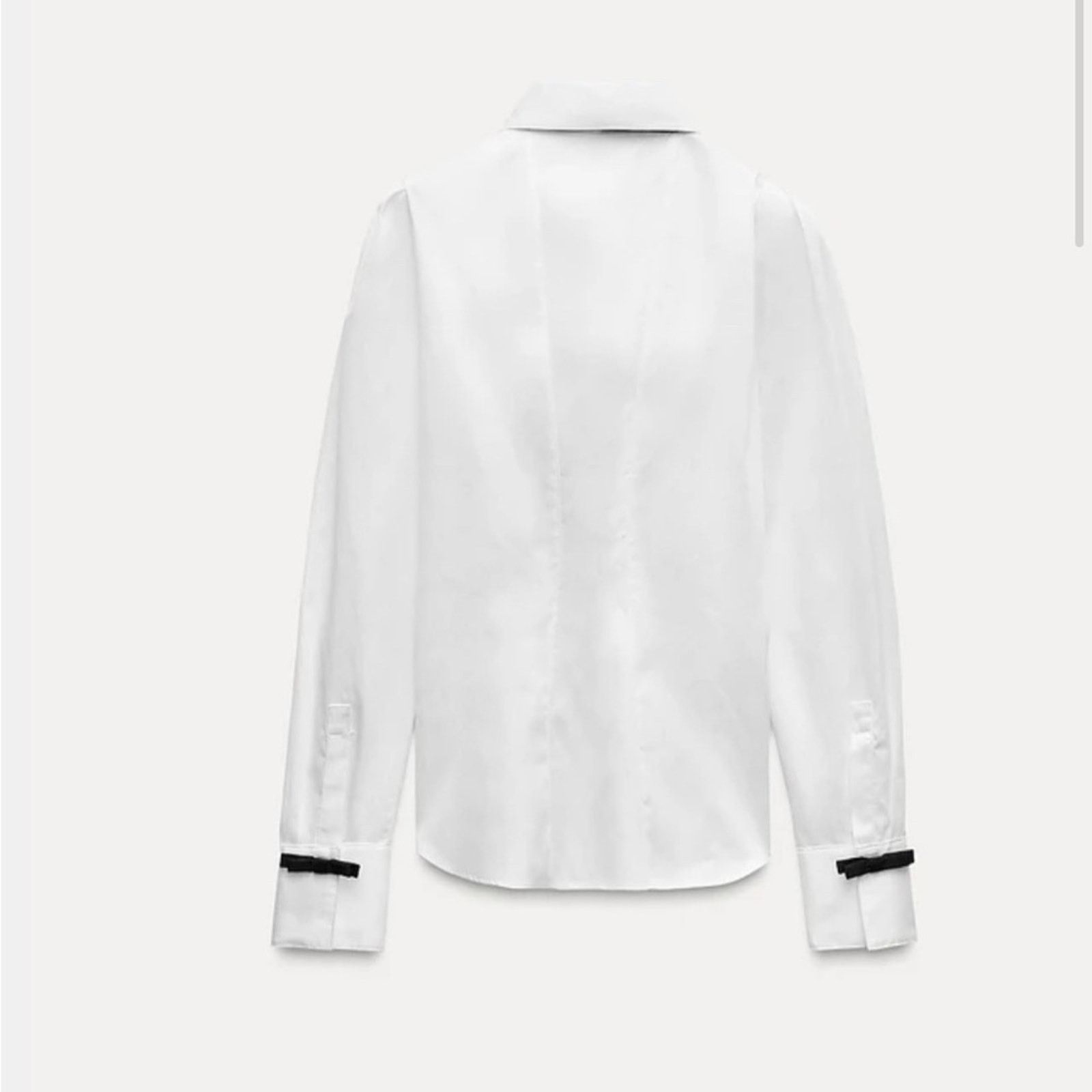 Zara Nwt- zara- velvet bow top-L Size L / US 10 / IT 46 - 1 Thumbnail