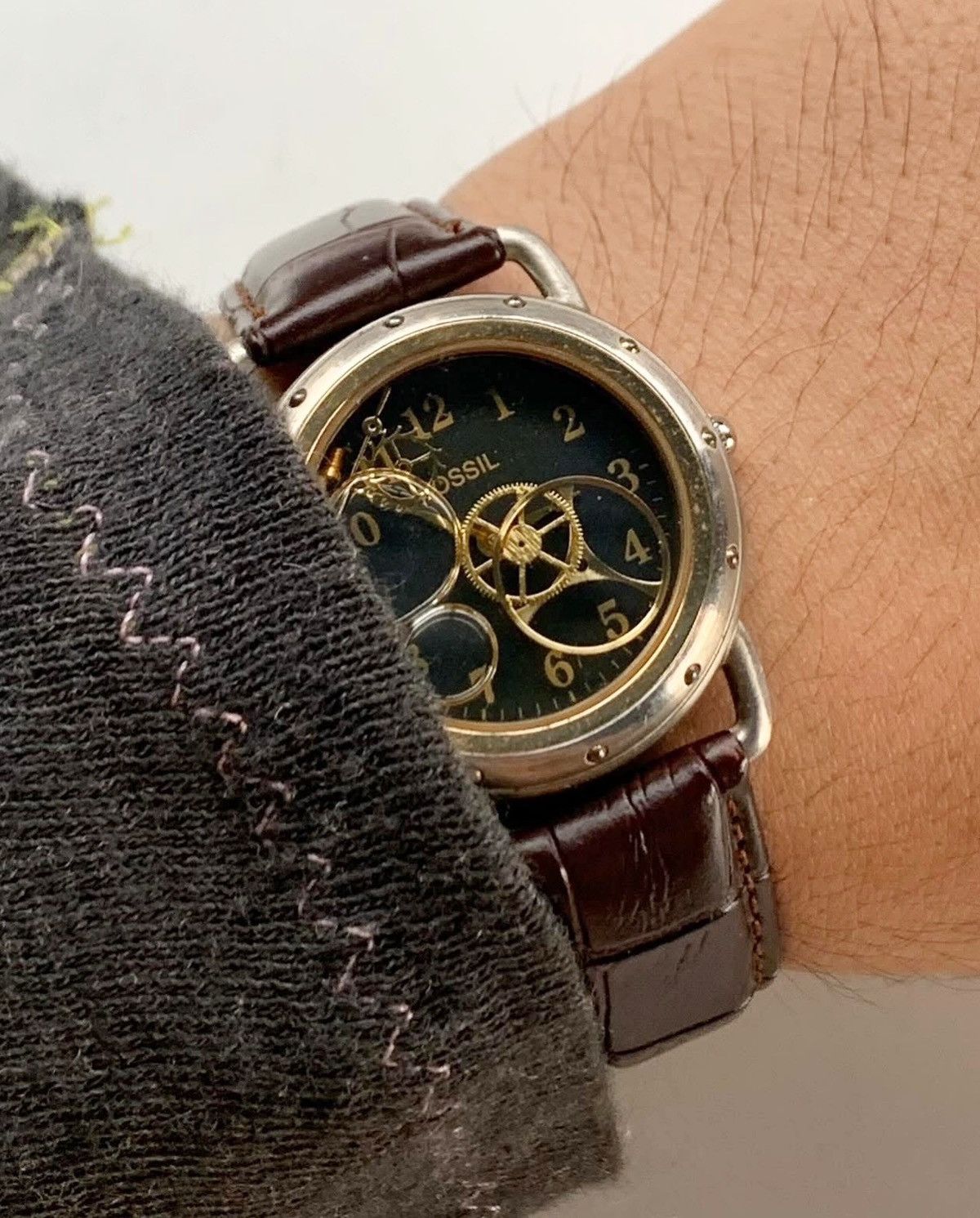 Vintage 2000S FOSSIL STEAMPUNK ANALOG WATCH Size ONE SIZE - 3 Thumbnail