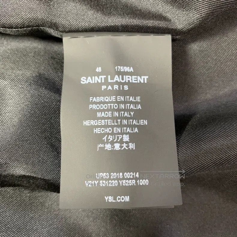 Saint Laurent Paris Saint Laurent Paris Black Velvet Pink Cherry Blossom Scale Size US M / EU 48-50 / 2 - 7 Thumbnail