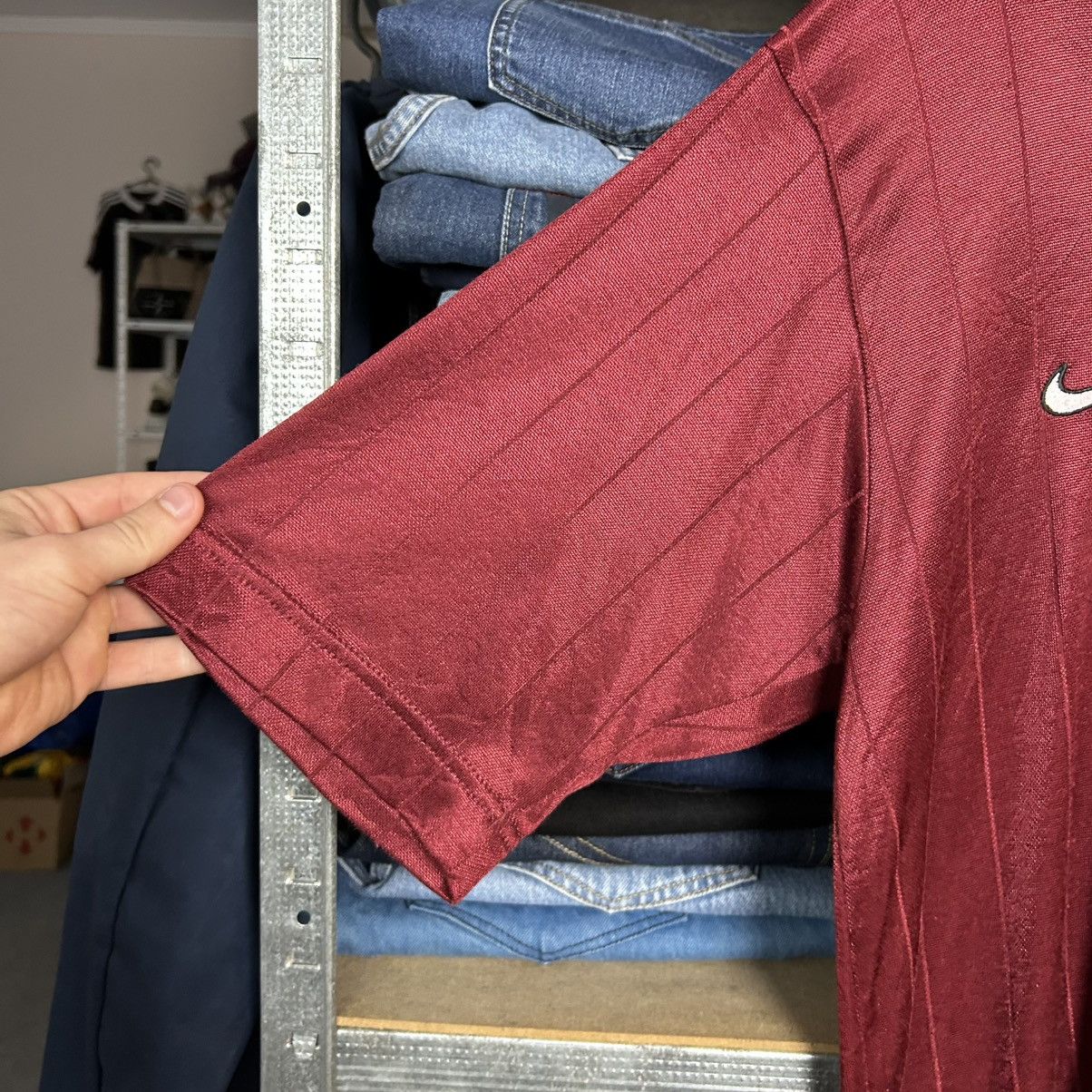 Nike Vintage Nike Made In USA swoosh 90’s jersey tee Size US M / EU 48-50 / 2 - 5 Thumbnail