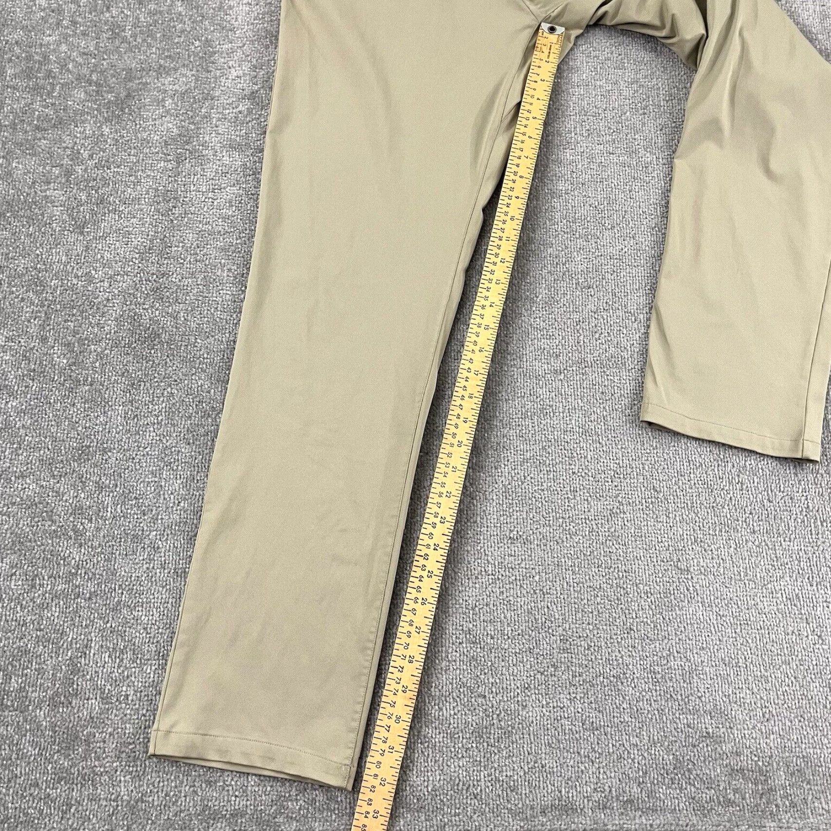 Rhone Rhone Pants Mens 34 x 33 Brown Chino 5-Pocket Straight Lifestyle 100036 Size US 34 / EU 50 - 5 Thumbnail