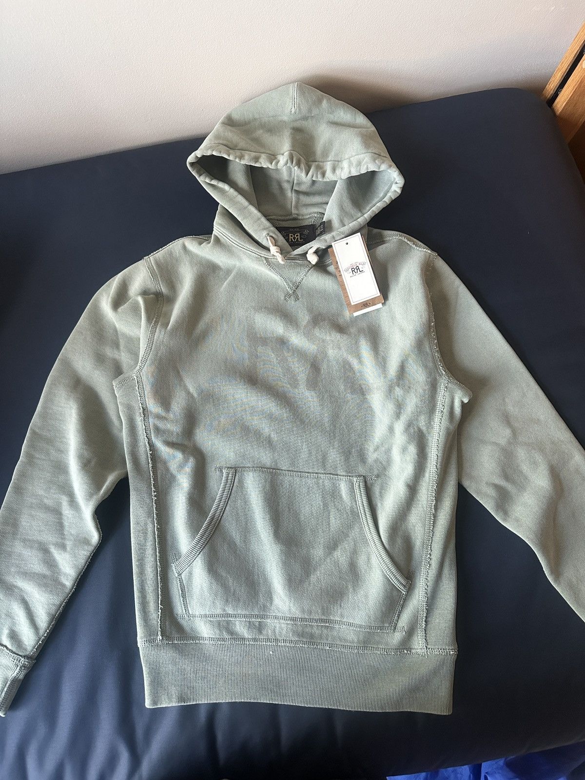 Polo Ralph Lauren Vintage Double RL Faded Mint Hoodie Size US XS / EU 42 / 0 - 1 Thumbnail