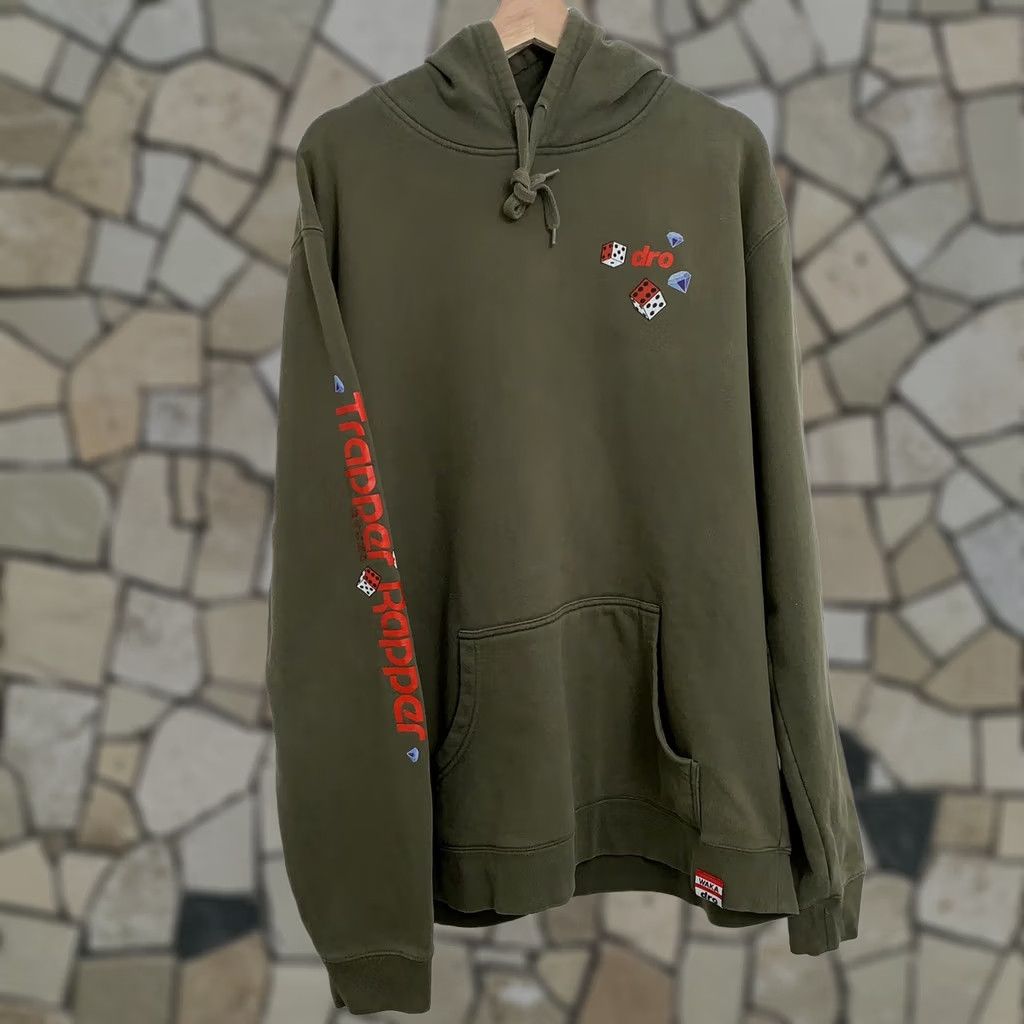 Doublet DRO Shirt Mens XL Green Waka Flocka Trapper Rapper Hoodie Sweatshirt Double Sided Size Size US XL / EU 56 / 4 - 1 Thumbnail