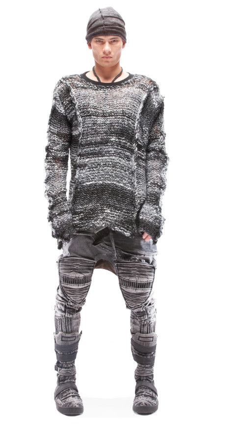 Demobaza Demobaza Pullover Life Code Sweater Size US L / EU 52-54 / 3 - 1 Thumbnail