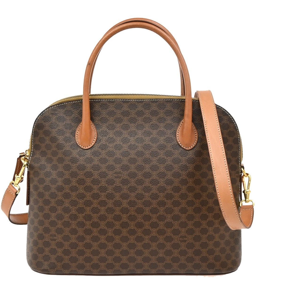 Celine Celine Vintage Macadam Shoulder Bag Canvas Size ONE SIZE - 1 Thumbnail