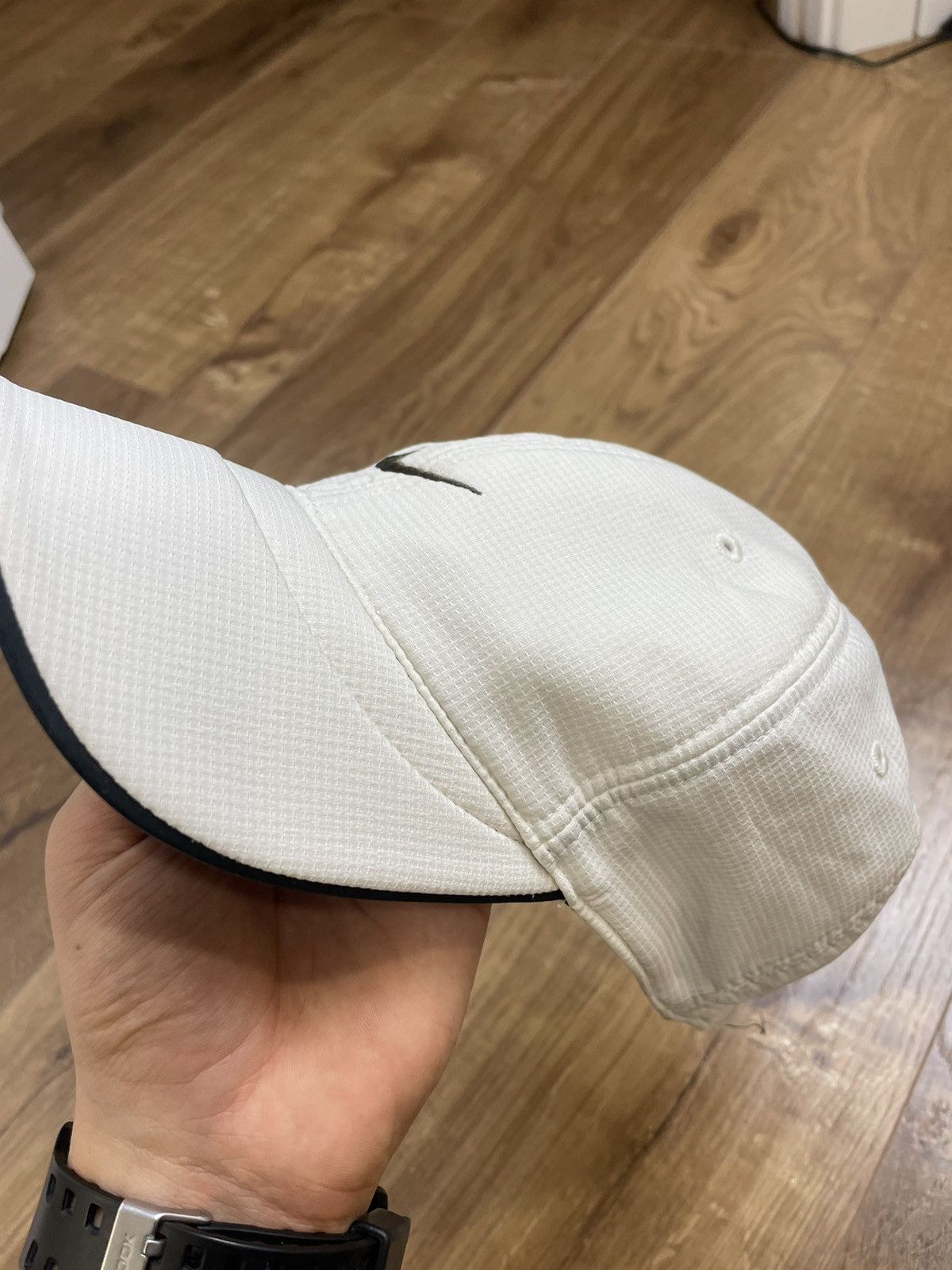 Nike × Vintage Vintage Nike 90’s Y2K Style Central Centre Swoosh Cap Hat Size ONE SIZE - 3 Thumbnail