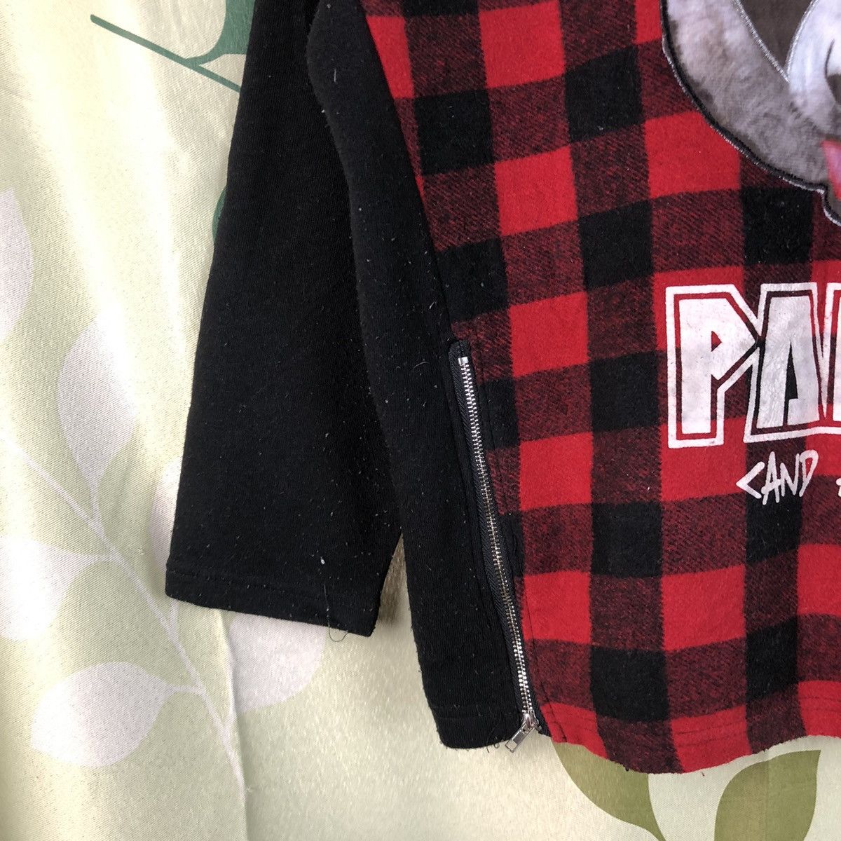 Japanese Brand Panda and A Bear Red checkered Sweatshirt #7468 Size L / US 10 / IT 46 - 7 Thumbnail