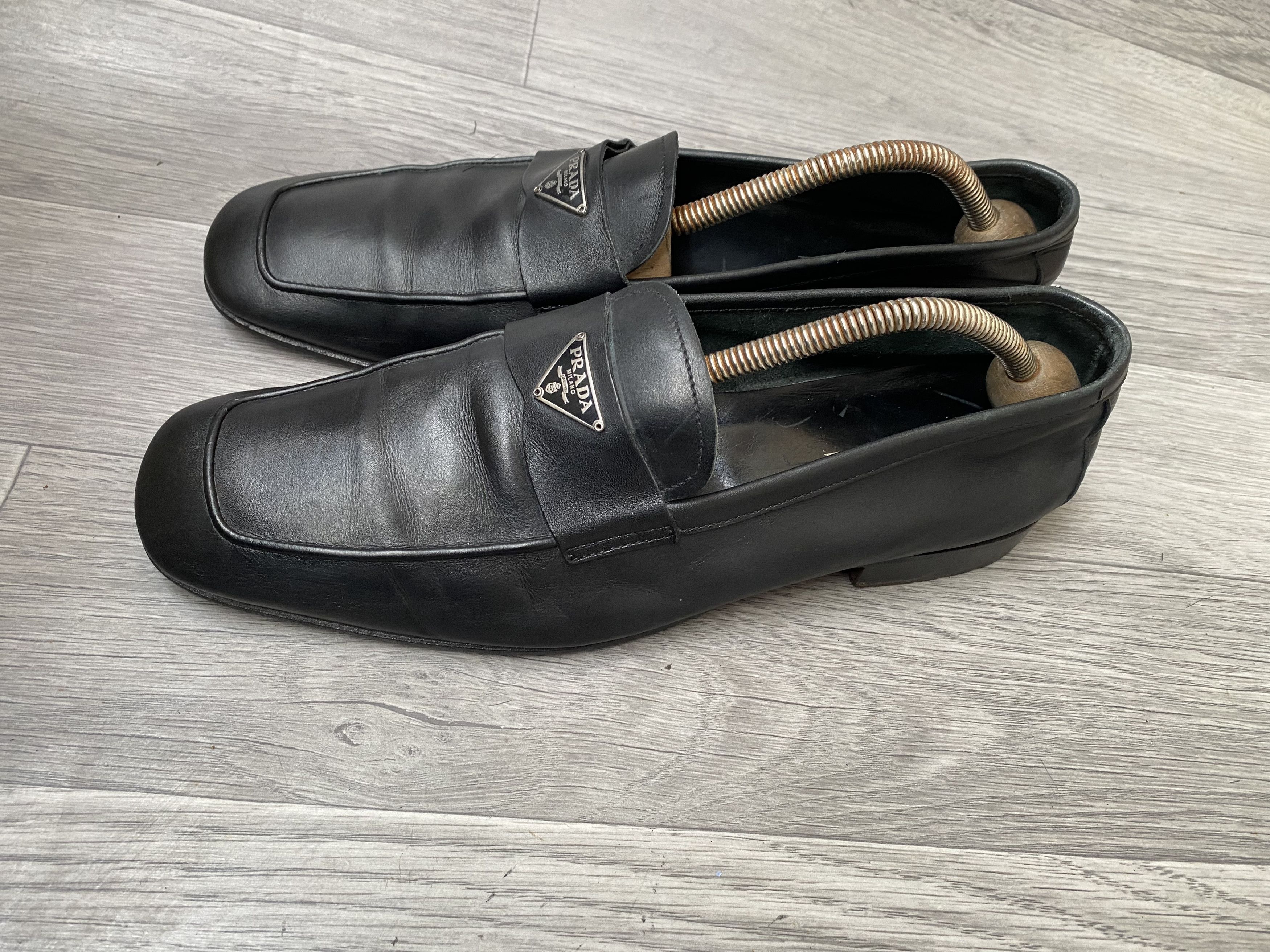Prada Prada logo casual slip on penny loafers Size US 8 / EU 41 - 6 Thumbnail