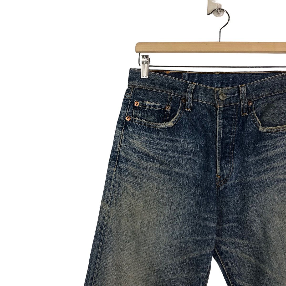 Levi's 🔥Vintage Levi’s 501 Butterfly Button Denim Jeans Size US 28 / EU 44 - 7 Thumbnail