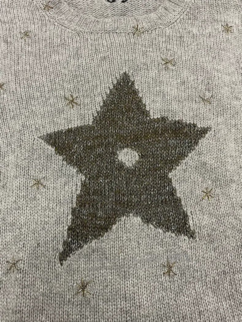 Dior Dior Grey five-pointed star sweater Size XS / US 0-2 / IT 36-38 - 2 Thumbnail