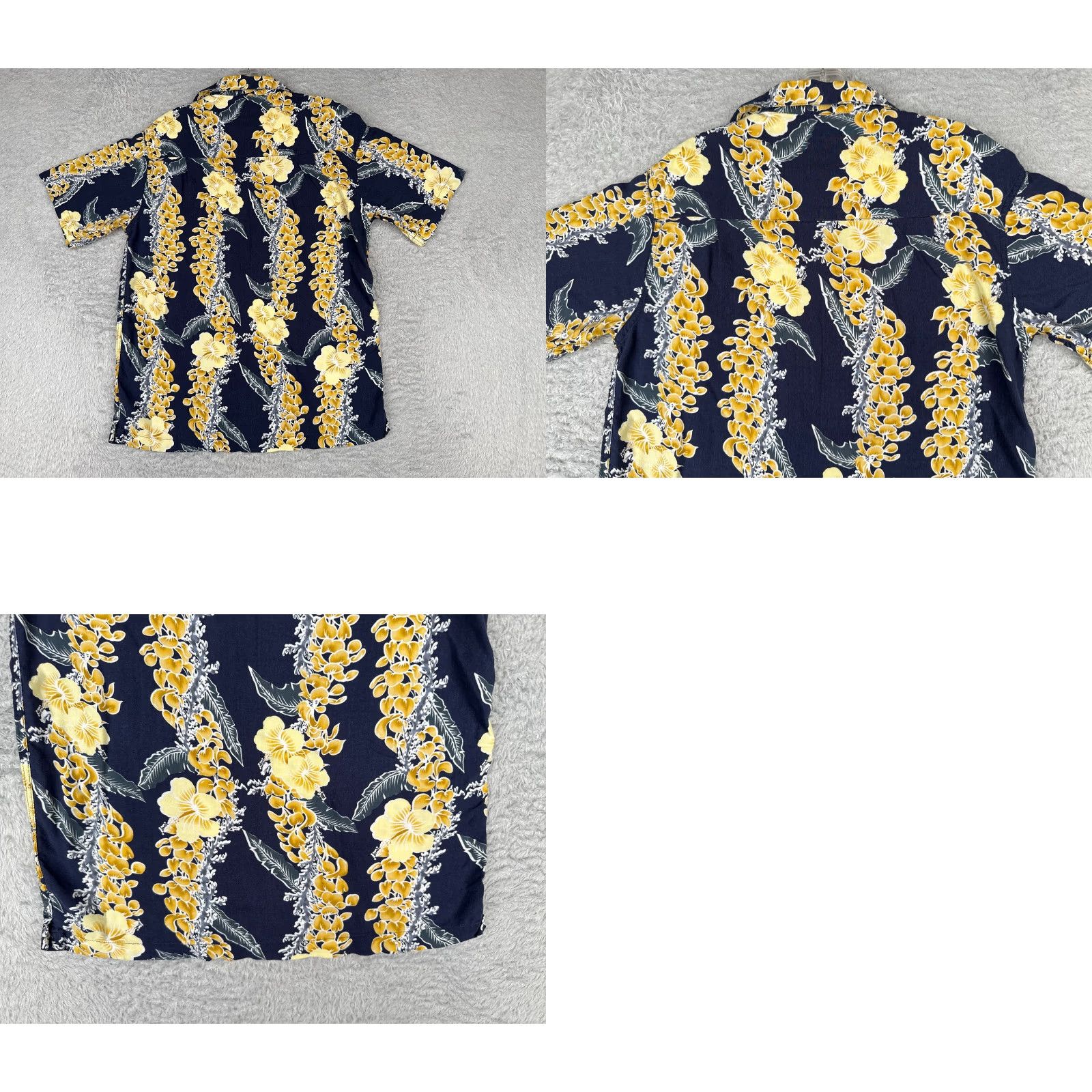 Vintage David Taylor Shirt Mens Small Blue Yellow Floral Hibiscus Plumeria Hawaiian Floral Shirt Mens Small Blue Yellow Hawaiian Dog Theme 90s? Size US S / EU 44-46 / 1 - 9 Thumbnail