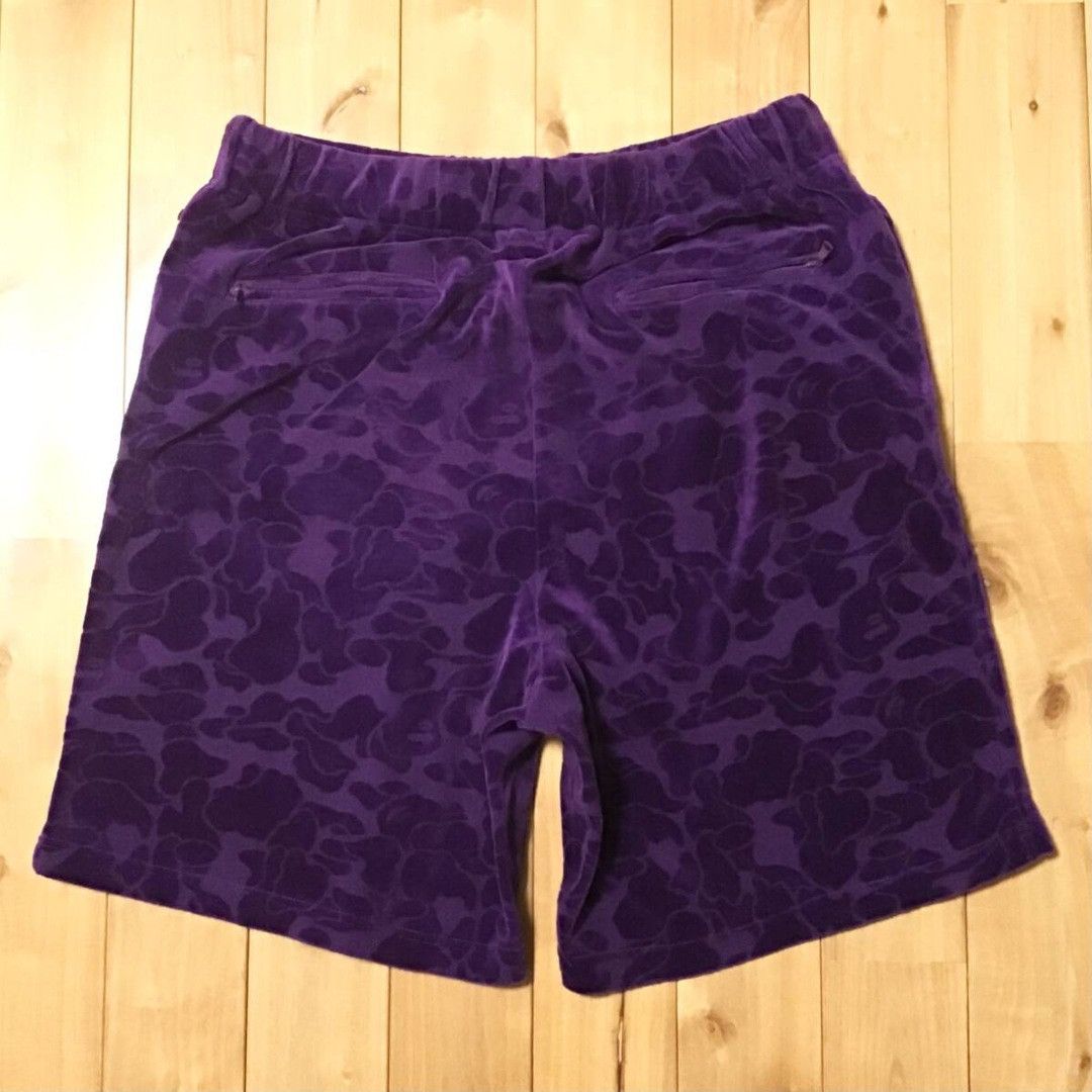 Bape 🔥Aoyama limited🔥 BAPE CAMO Velour Shorts APE NIGO ★size M Size US 32 / EU 48 - 3 Thumbnail