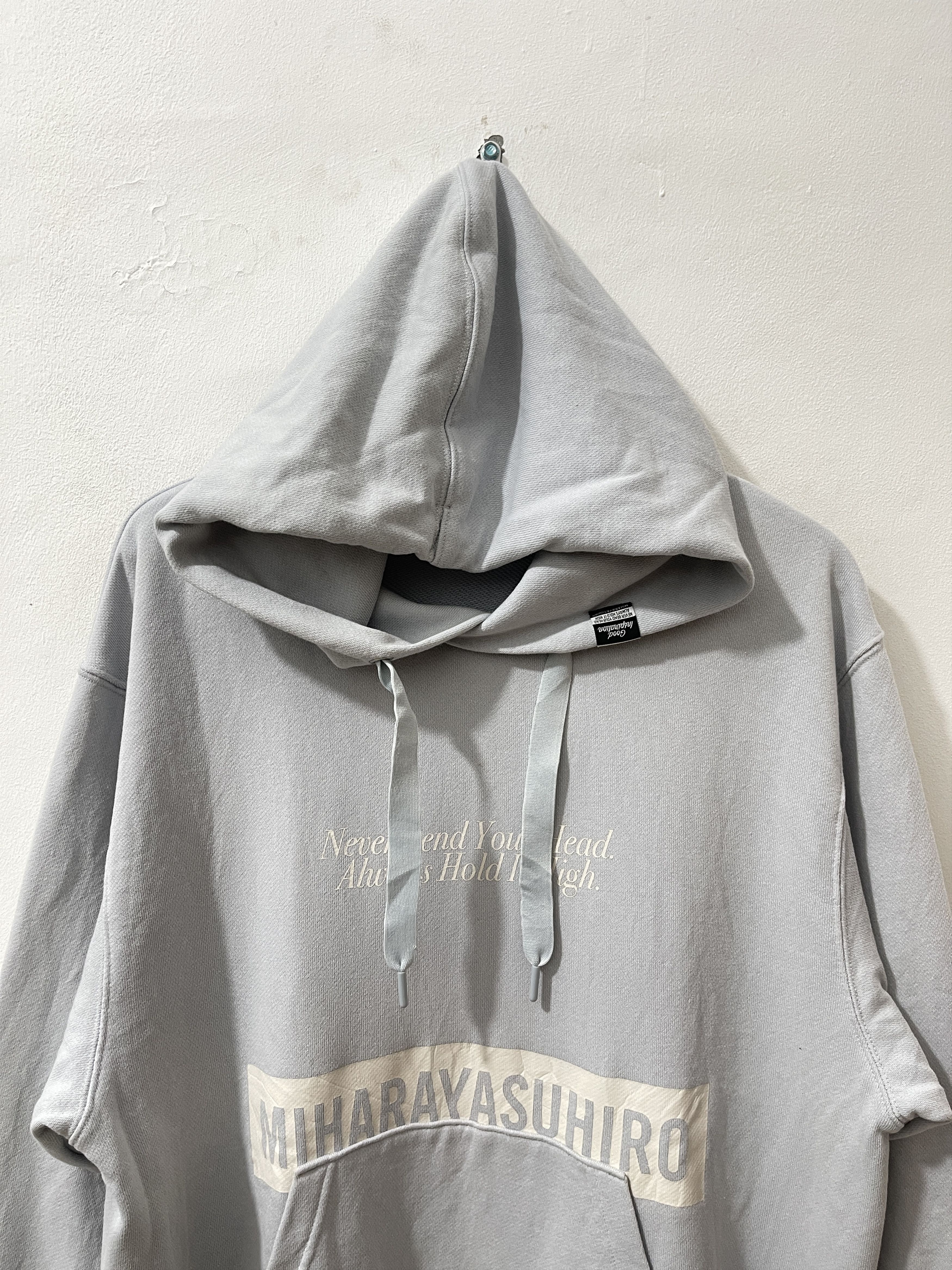 GU × Maison MIHARA YASUHIRO 2000s Miharayasuhiro x Uniqlo Japan Archive Pullover Hoodie Size US L / EU 52-54 / 3 - 4 Thumbnail