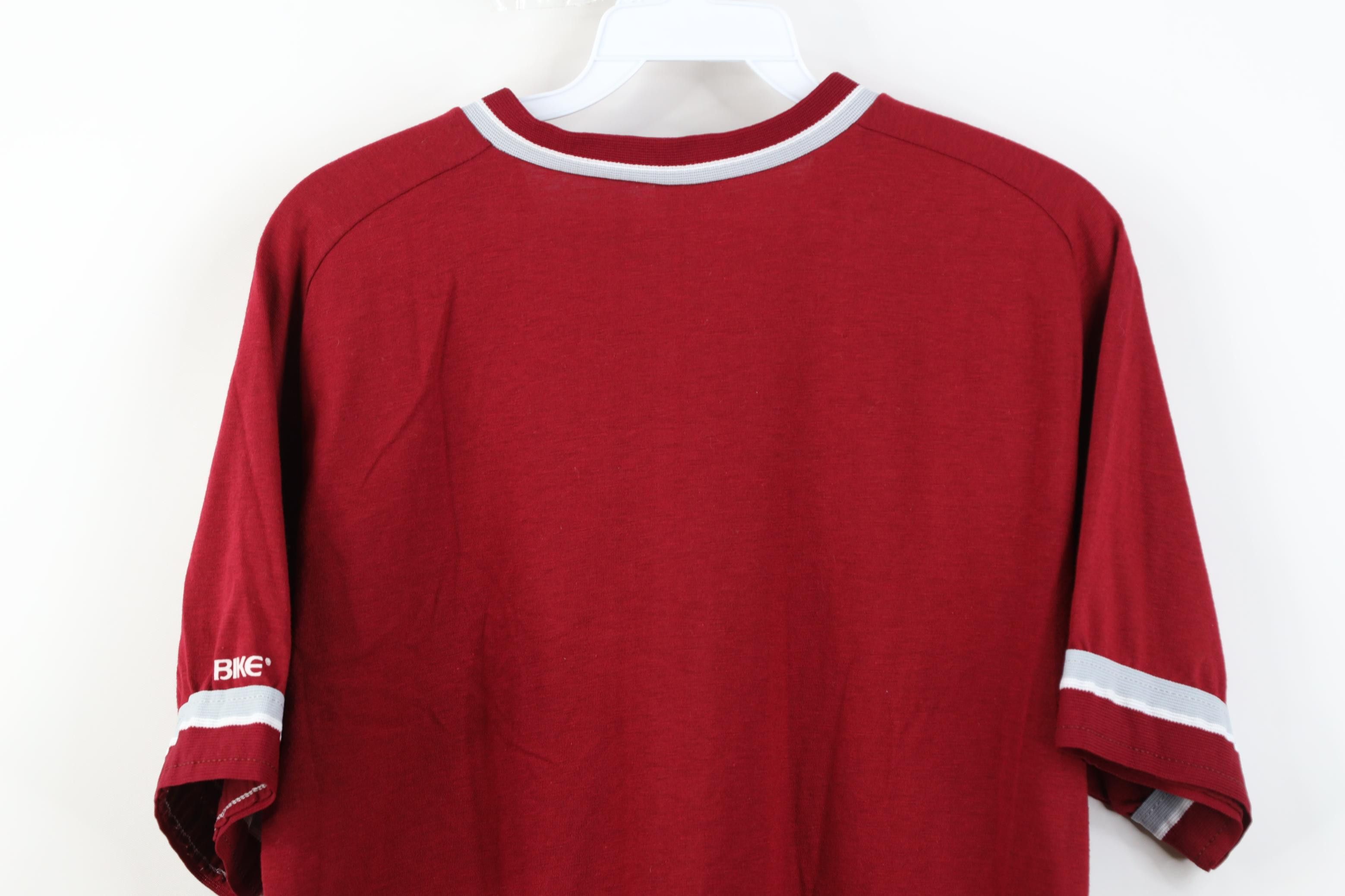 Vintage Vintage 80s 90s Baseball Ringer Henley T-Shirt Red USA Size US M / EU 48-50 / 2 - 14 Thumbnail