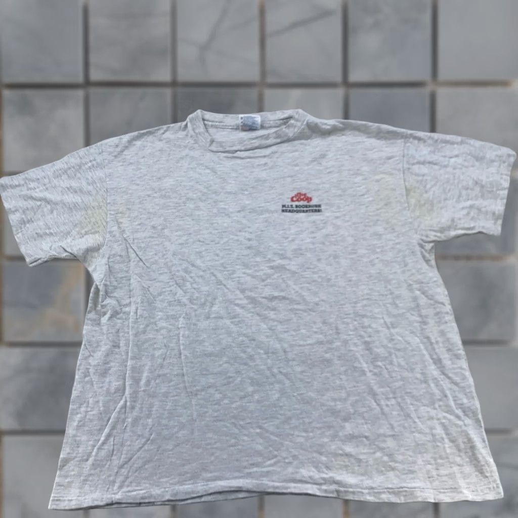 Hanes VINTAGE MIT The Coop Shirt Mens L Gray 90s College MIT Graphic Print Crew Neck Short Sleeve Hanes Shirt Mens L Size US L / EU 52-54 / 3 - 1 Thumbnail